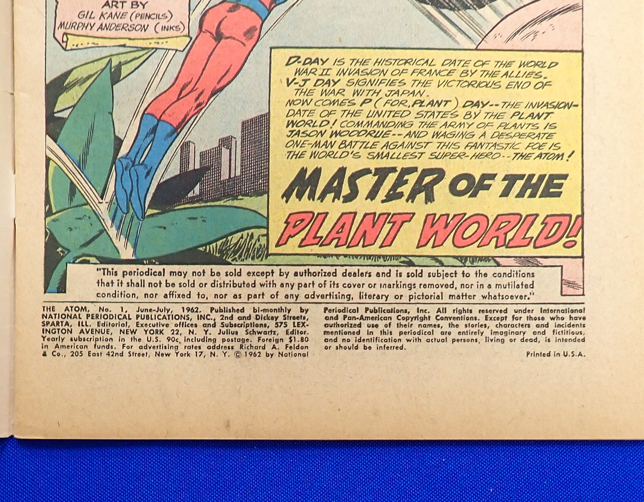 The Atom #1 (1962) - VG/FN- (5.0-5.5) - 1st App. Plant Master