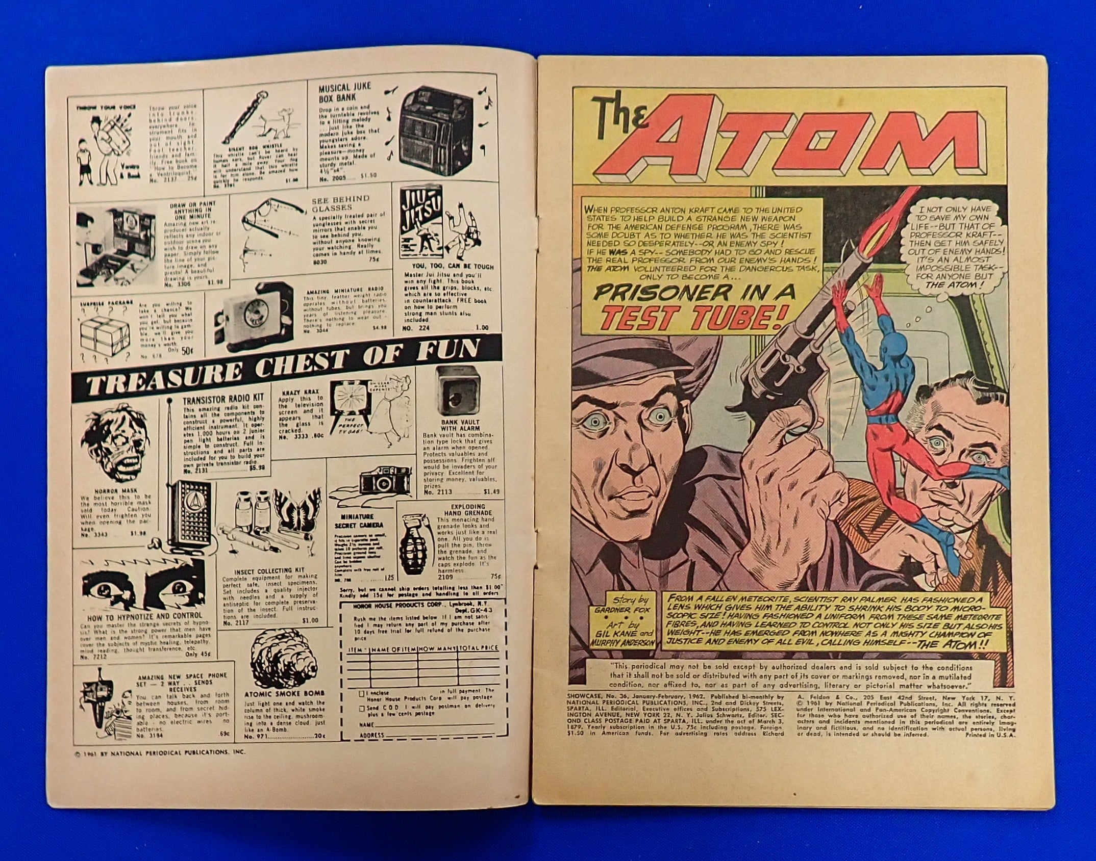 Showcase #36 (1962) - VG- (3.5) - 3rd App. The Atom