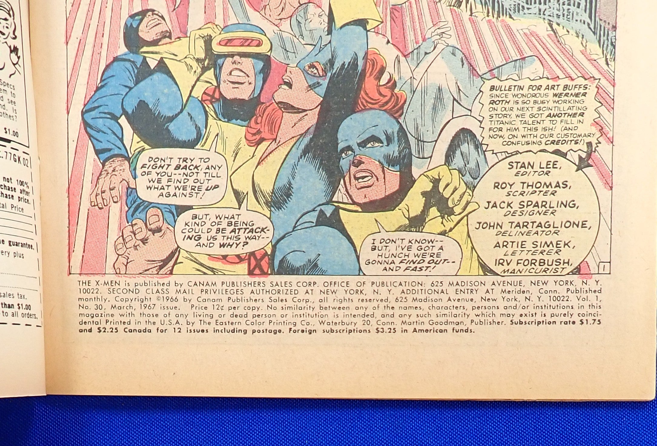 X-Men #30 (1967) - VG/FN- (5.0-5.5) - Silver Age Issue
