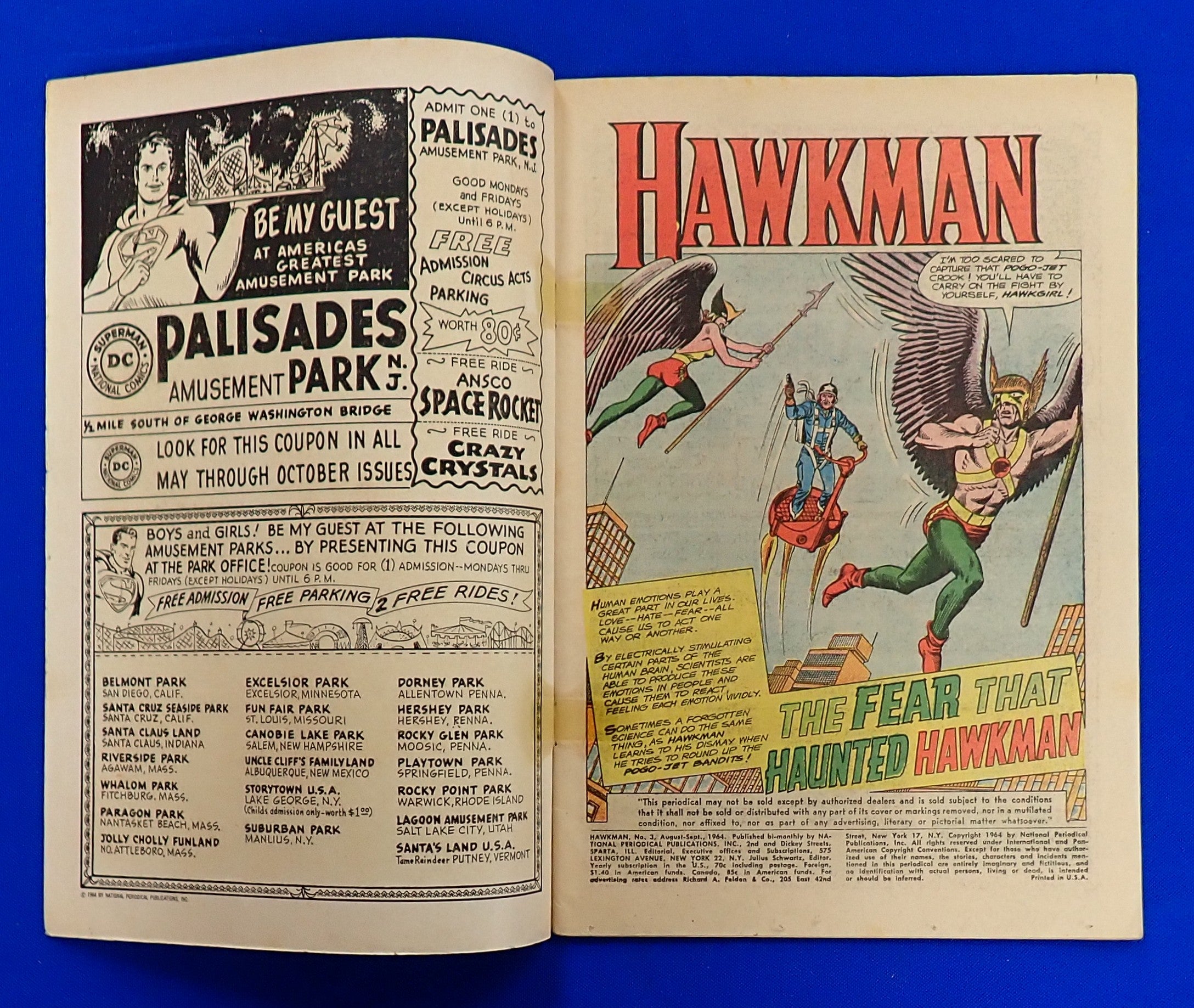 Hawkman #3 (1964) - GD/VG- (3.0-3.5) - Early Hawkman