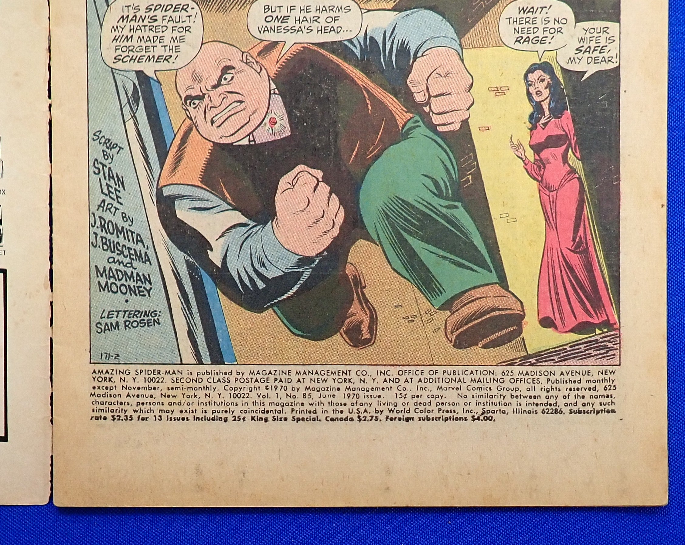Amazing Spider-Man #85 (1970) - GD/GD+ (2.0-2.5) - Schemer Identify Revealed