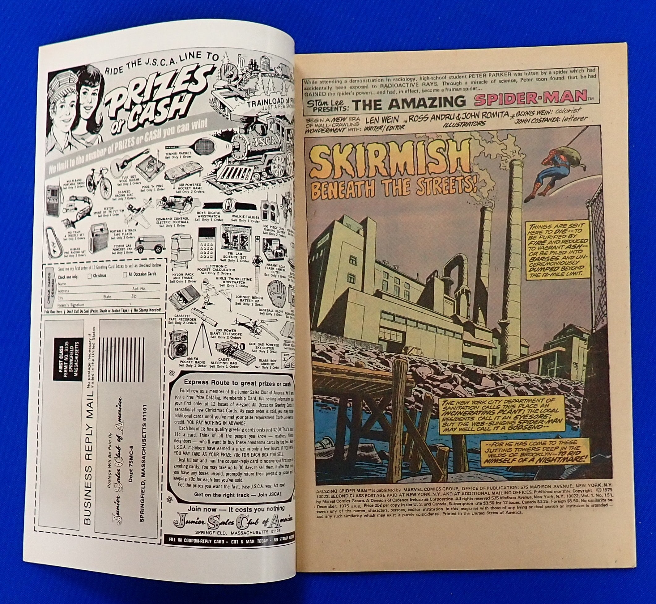 Amazing Spider-Man #151 (1975) - VG/FN (5.0) - Iconic John Romita Cover