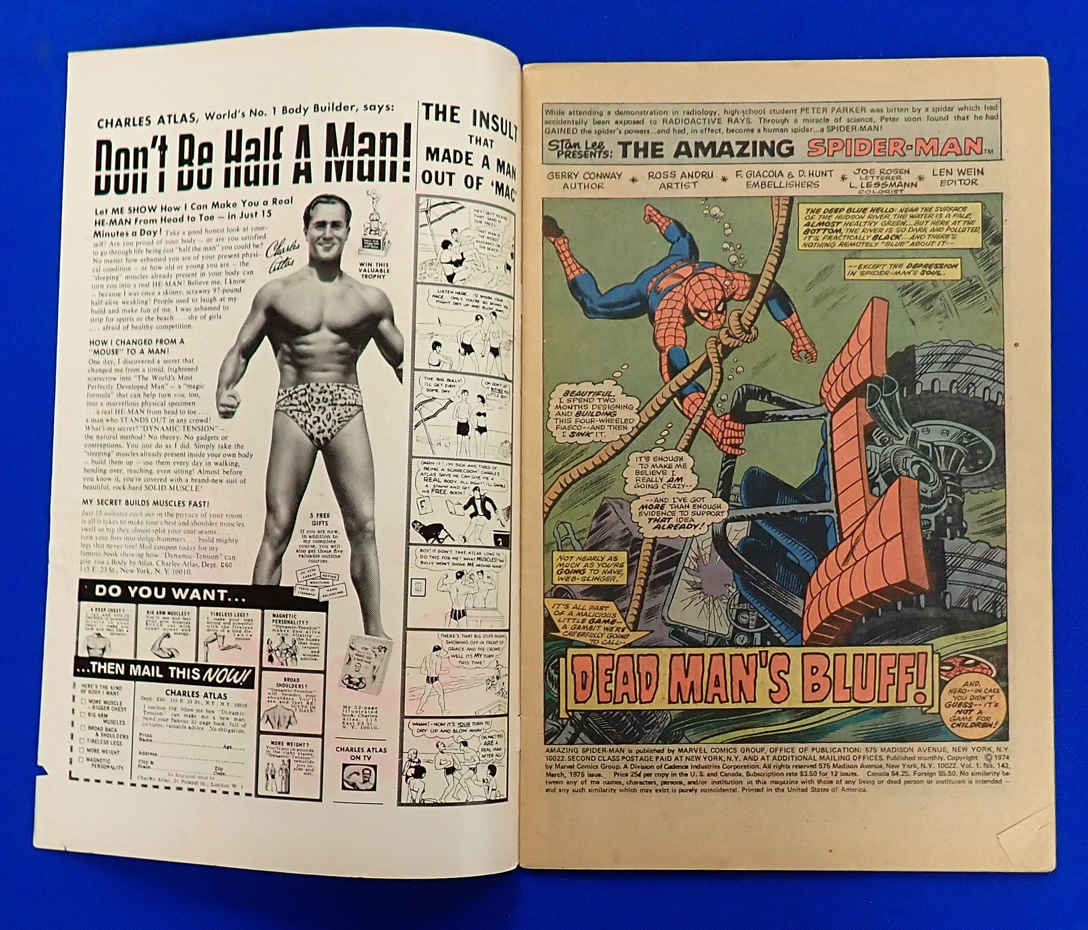 Amazing Spider-Man #142 (1975) - VG (4.0) - 1st Cameo of Gwen Stacy's Clone