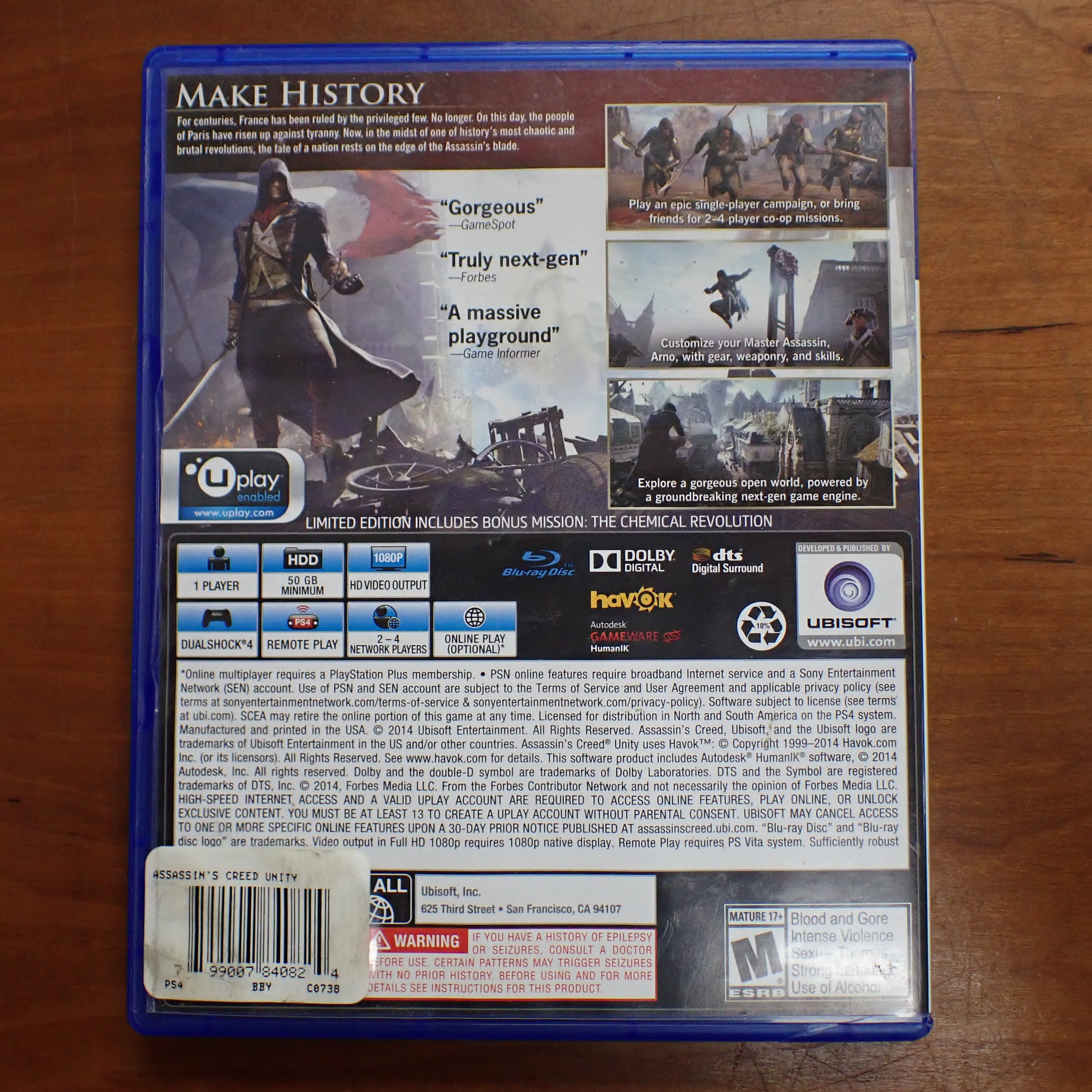 Assassin's Creed Unity - PS4