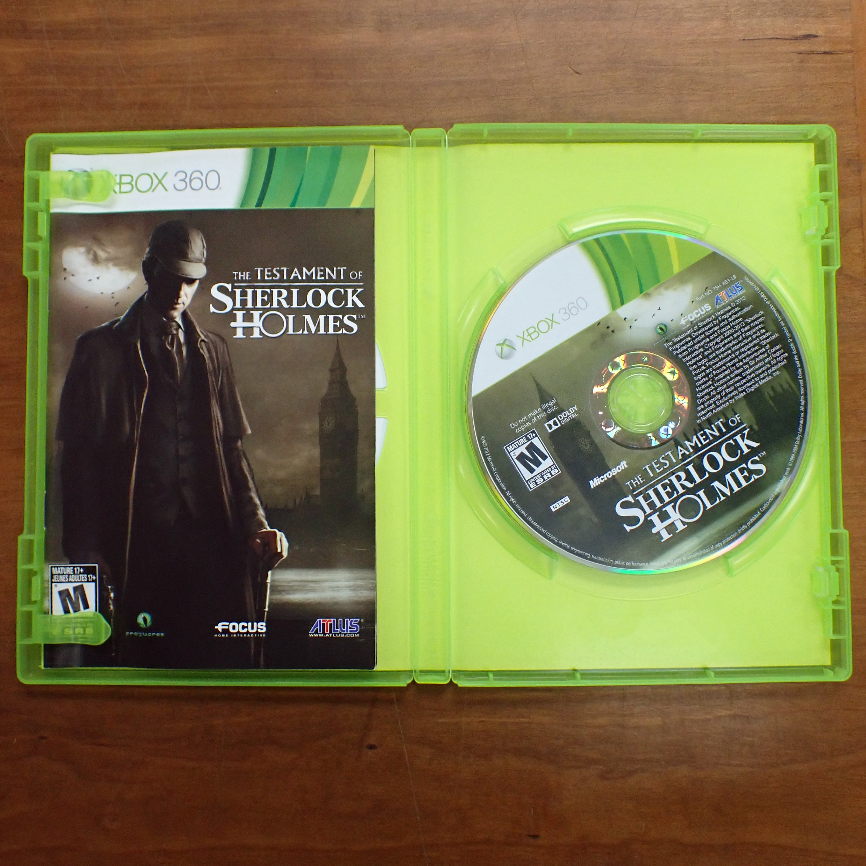 The Testament of Sherlock Holmes - Xbox 360