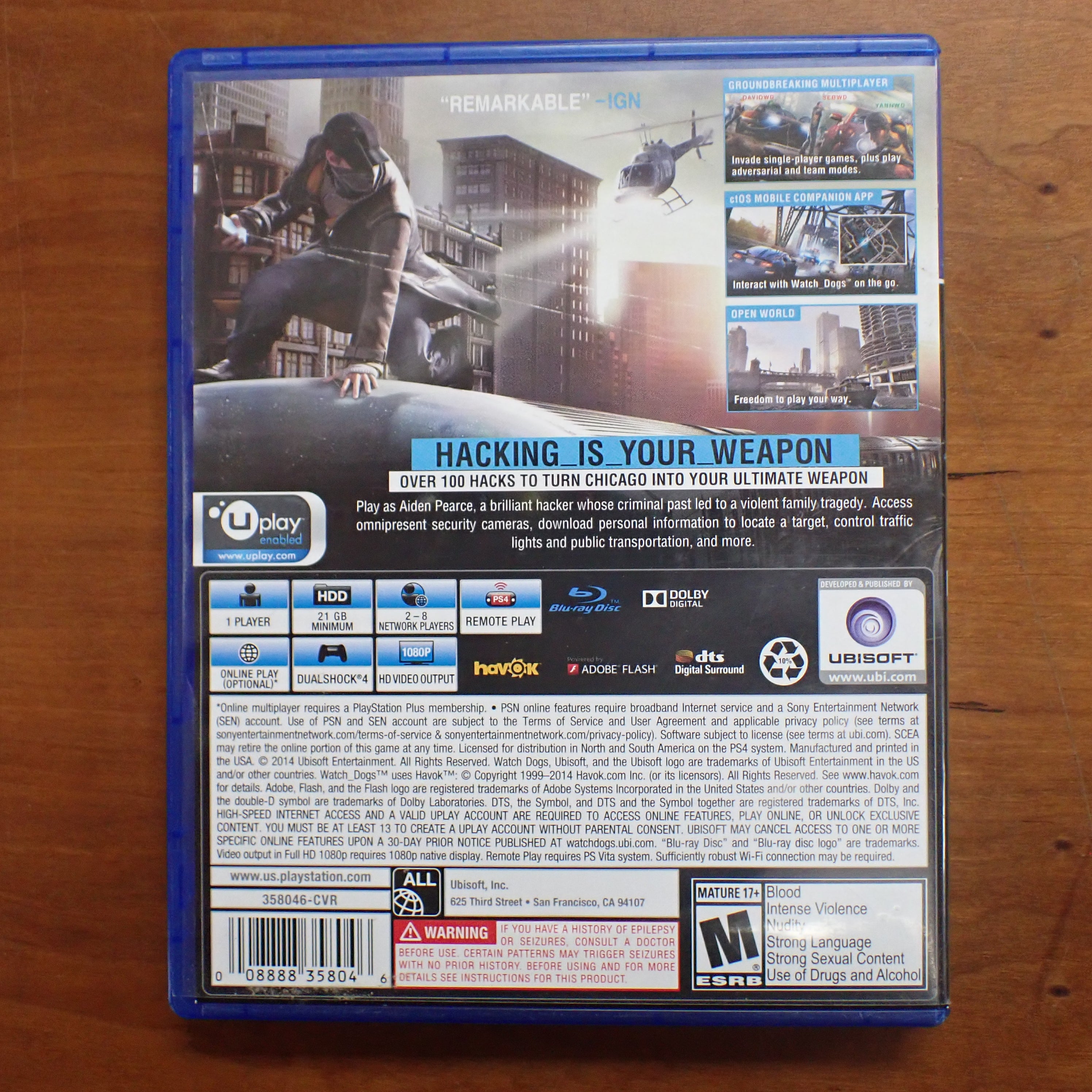 Watch Dogs - PS4