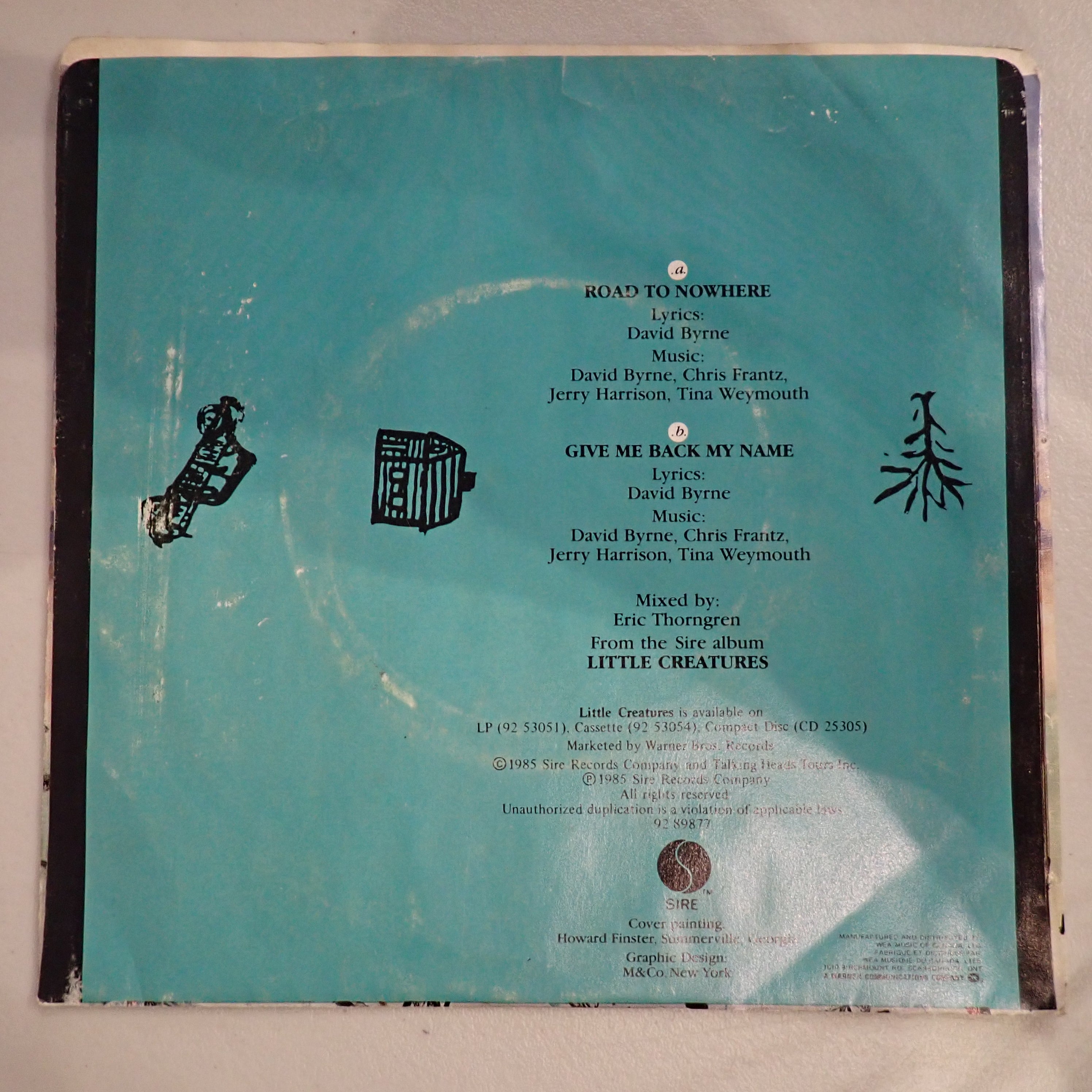 Talking Heads - Road To Nowhere/Give Me Back My Name