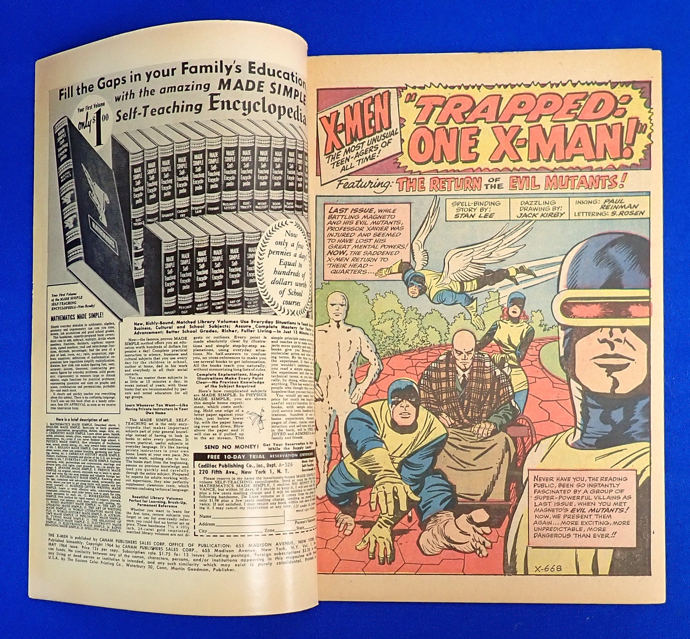 X-Men #5 (1964) - VG/VG+ (4.0-4.5) - 3rd Magneto, 2nd Scarlet Witch & Quicksilver