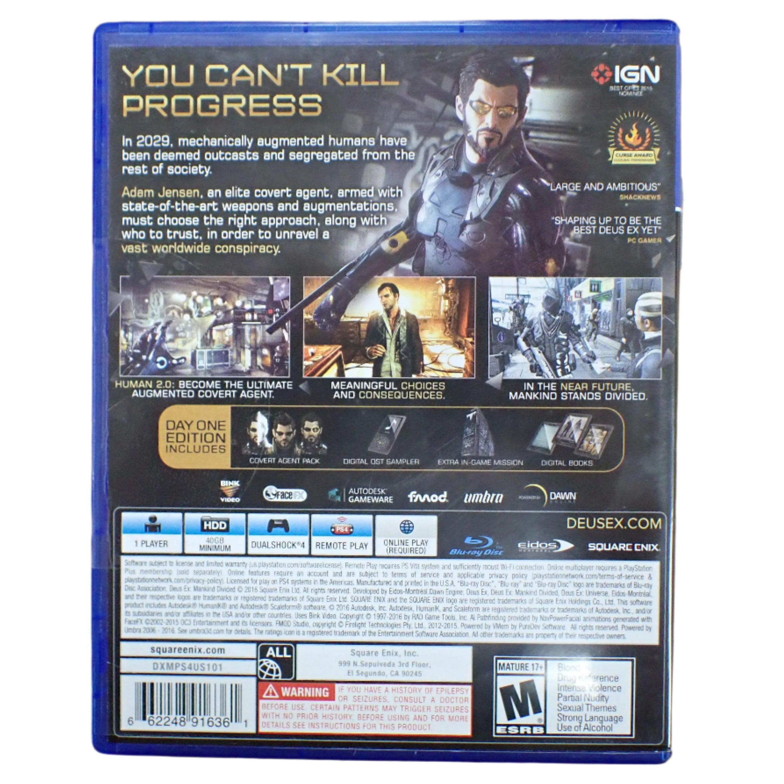 Deus Ex Mankind Divided - PS4