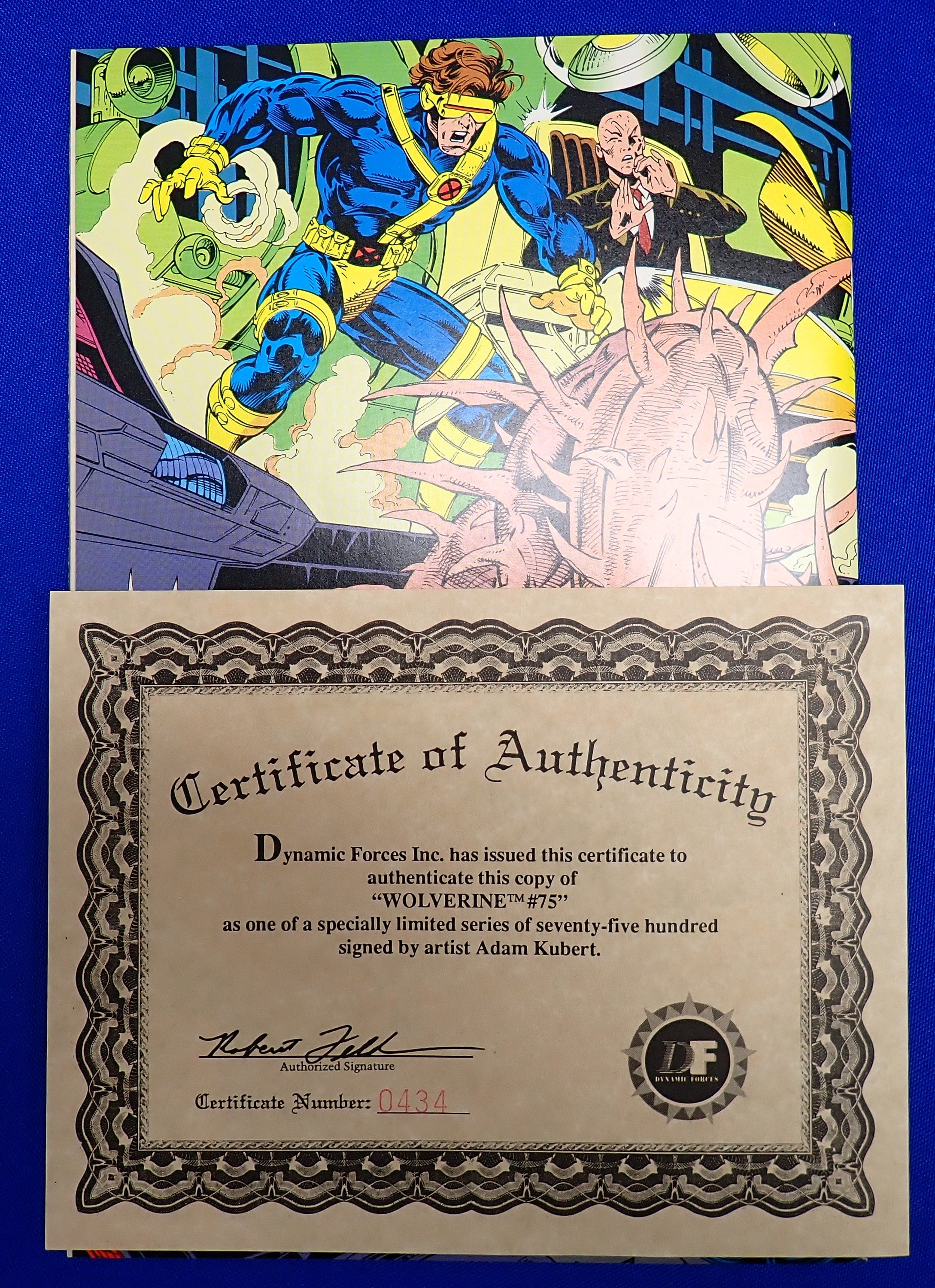 Wolverine #75 (1993) - VF+ (8.0-8.5) - SIGNED by Adam Kubert w/ COA