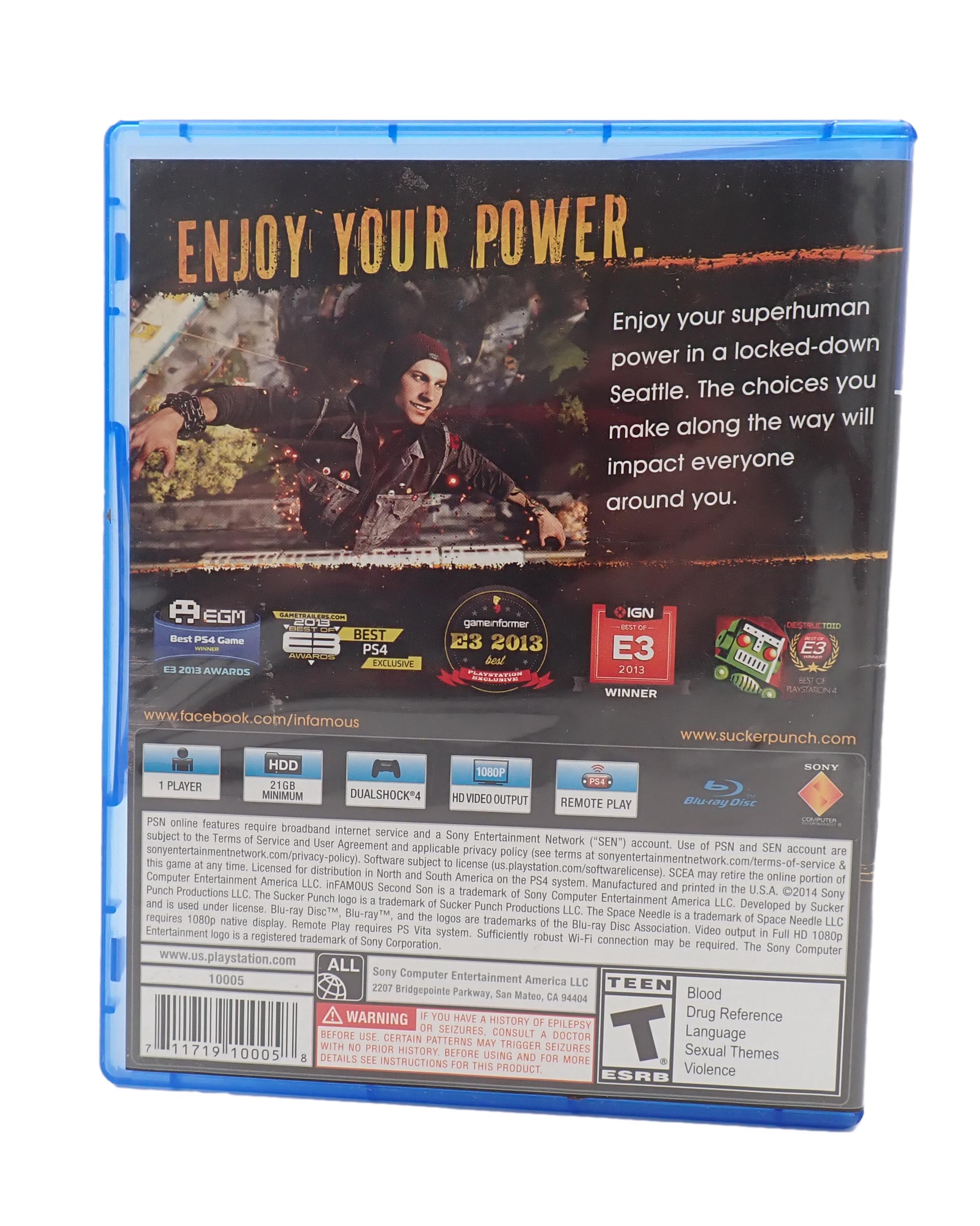 Infamous Second Son - PS4 [Pre-Owned]
