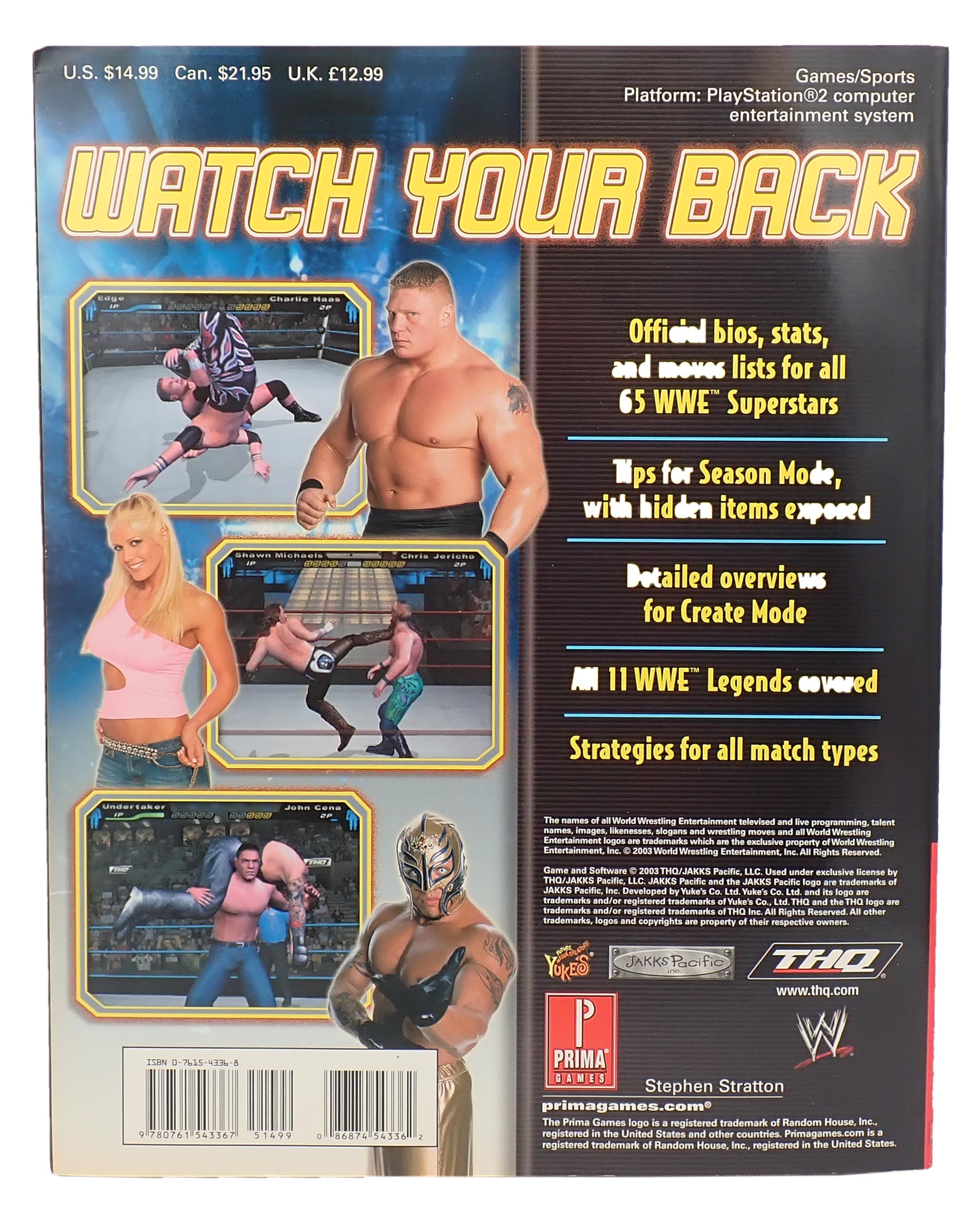 WWE SmackDown! Here Comes the Pain - Prima Official Strategy Guide [Pre-Owned]