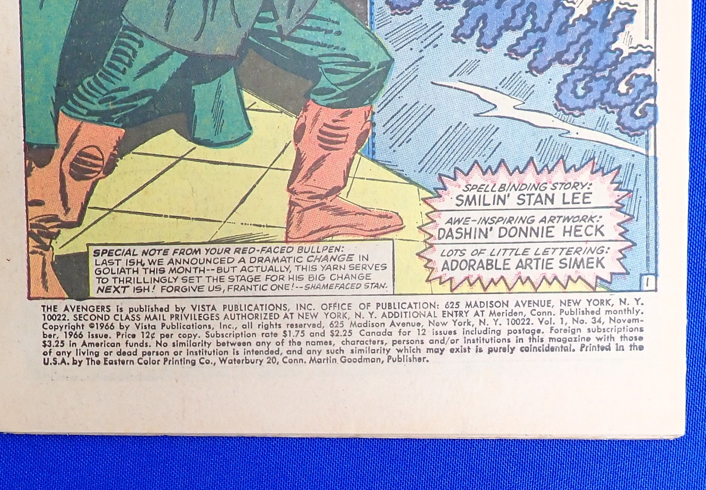 Avengers #34 (1966) - VG (4.0) - 1st Living Laser App.