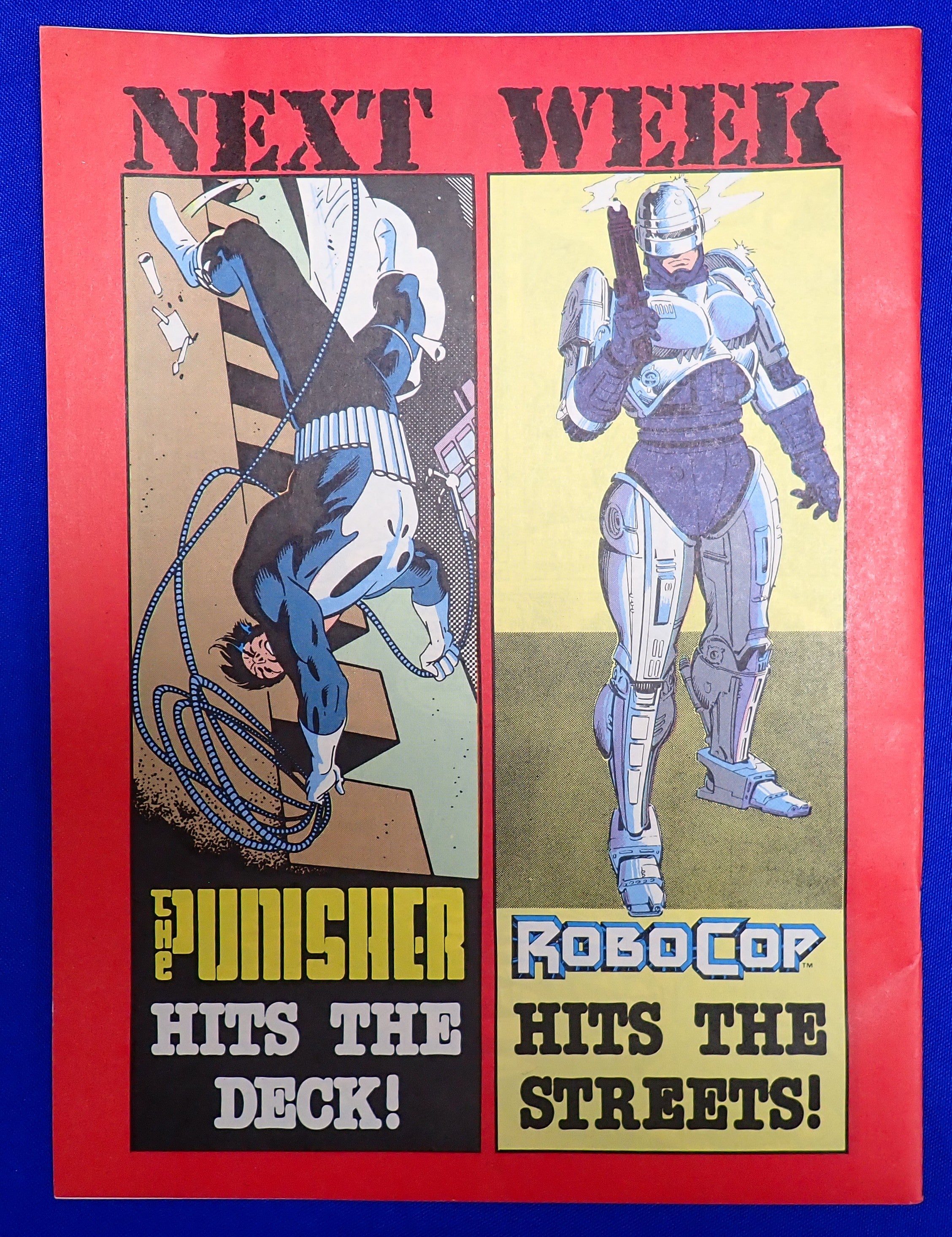 Punisher Magazine #1 (1989) - VF (8.0) - UK Ver. Includes Original Button