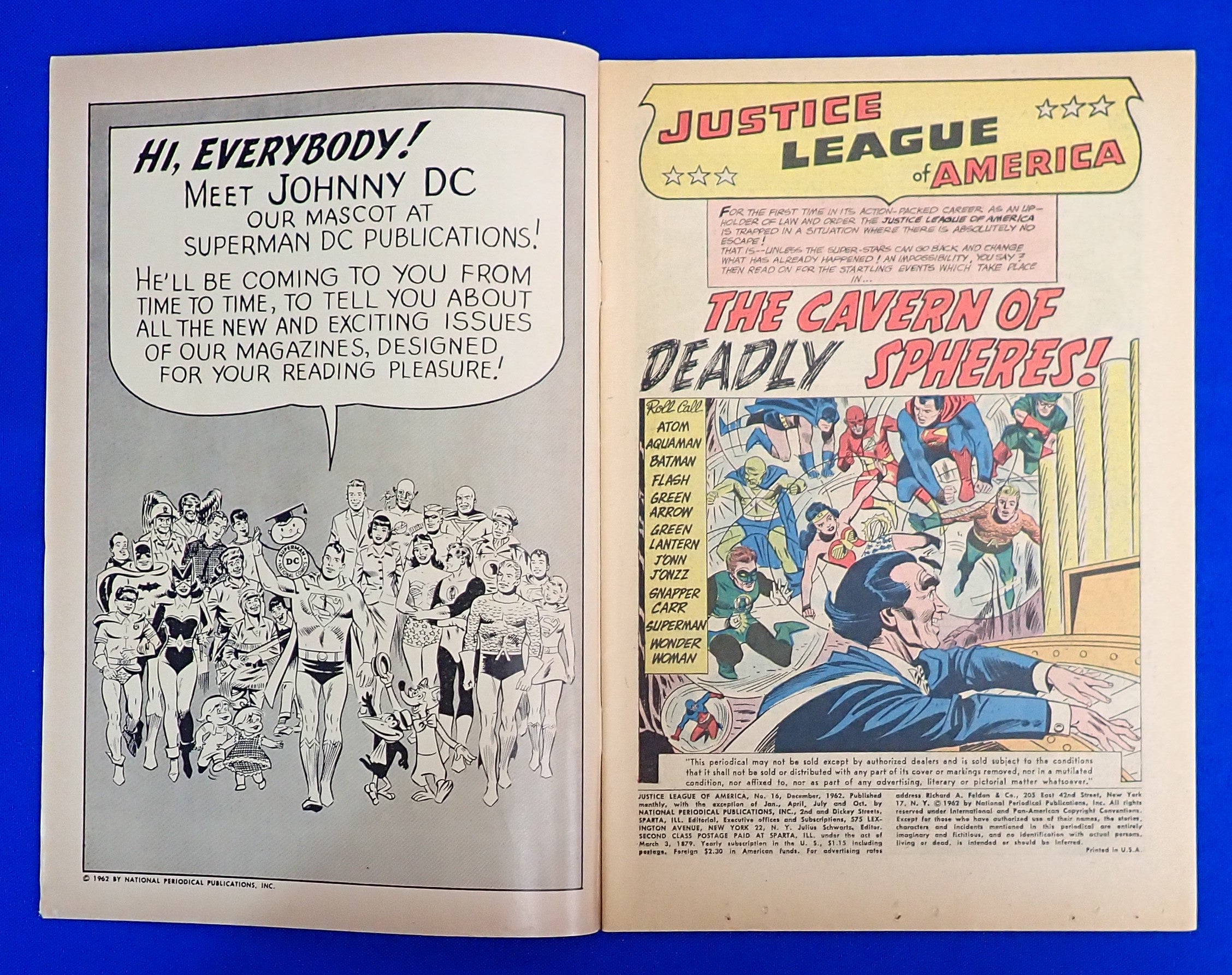 JLA #16 (1962) - VG+/FN (4.5-5.0) - Silver Age Issue