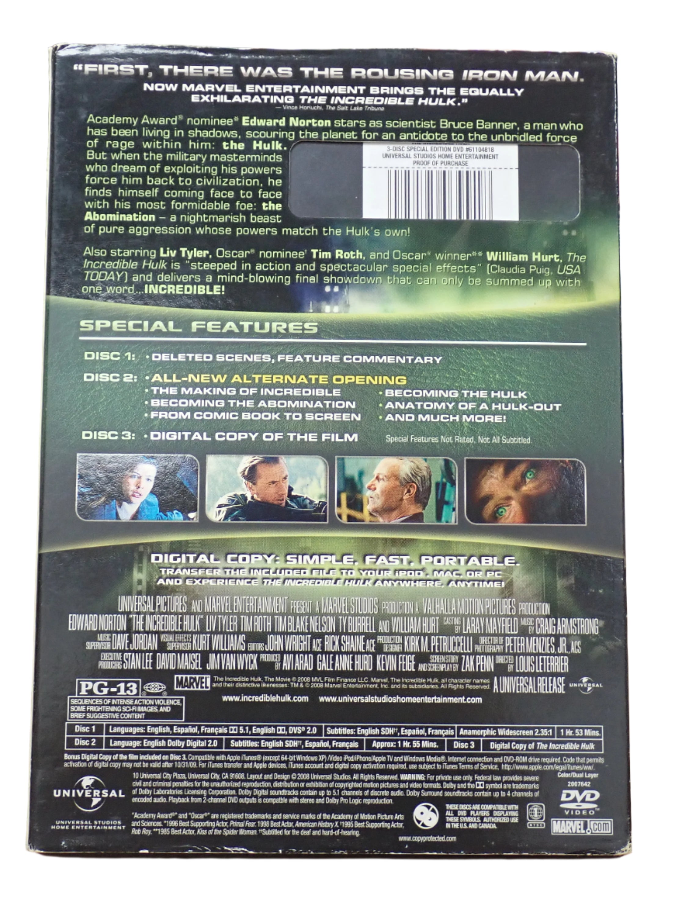 The Incredible Hulk - DVD