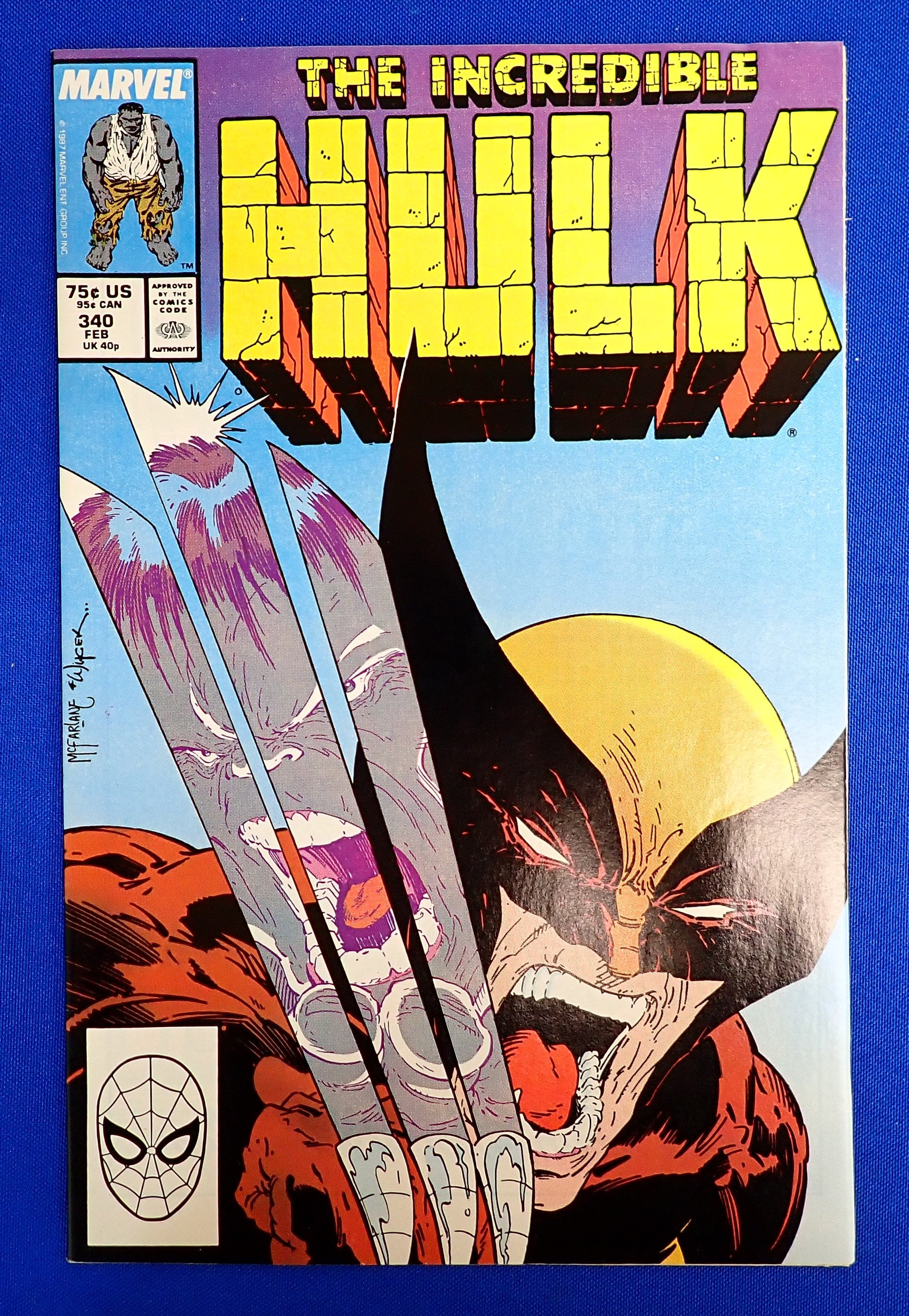 Incredible Hulk #340 (1988) - VF/NM (9.0) - Iconic Todd McFarlane Cover