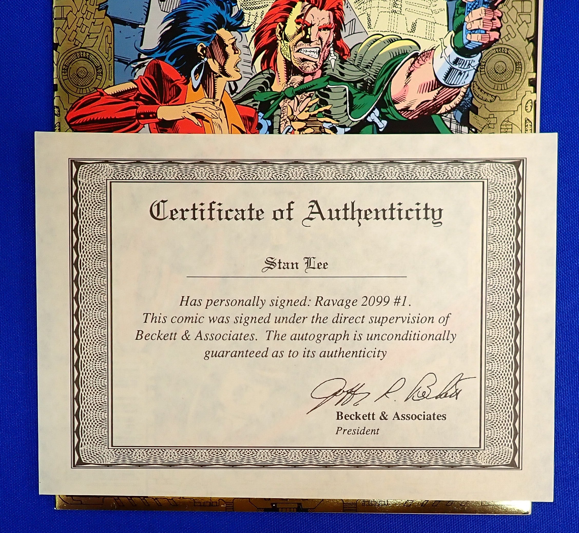 Ravage 2099 #1 (1992) - NM (9.2) - SIGNED Stan Lee w/ COA