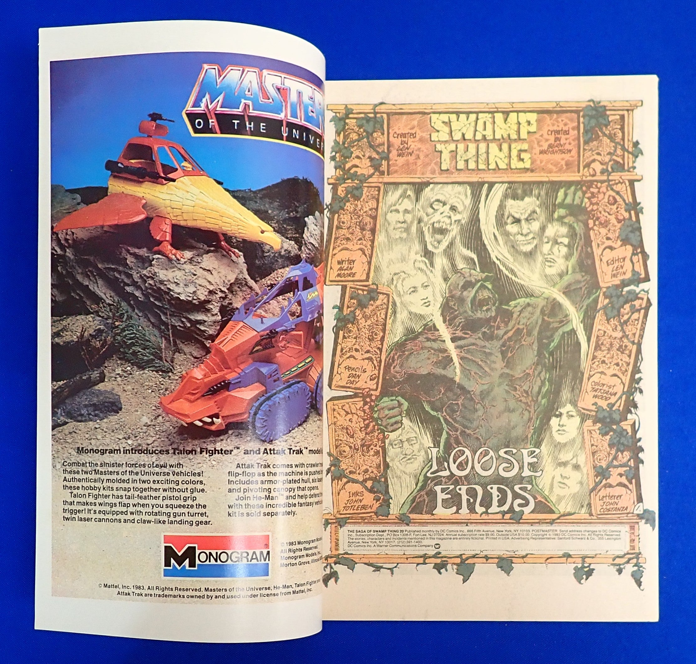 Saga of the Swamp Thing #20 (1984) - VF/NM (9.0) - 1st Alan Moore Involvement