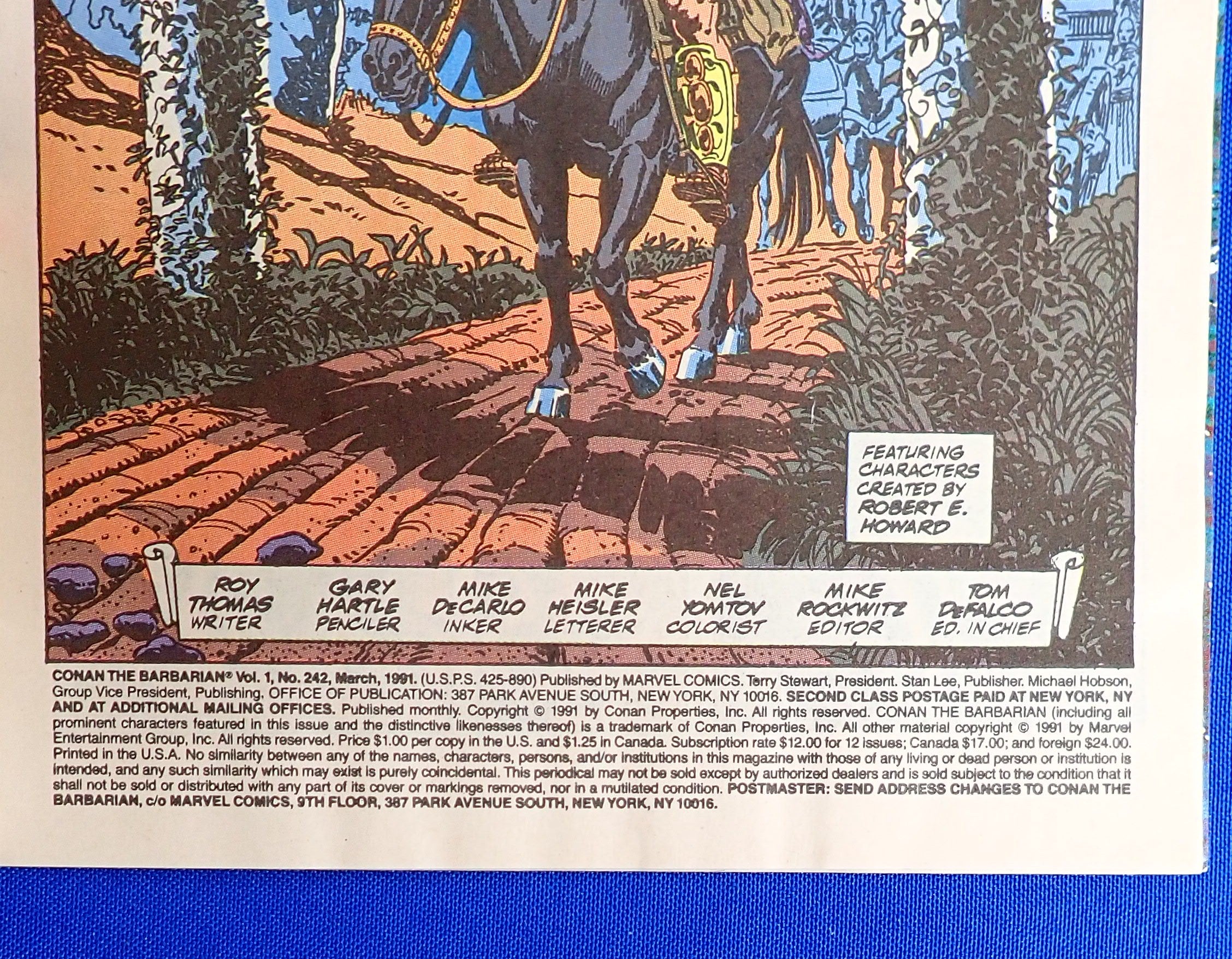 Conan the Barbarian #242 (1991) - VF/NM (9.0) - Jim Lee Cover Art