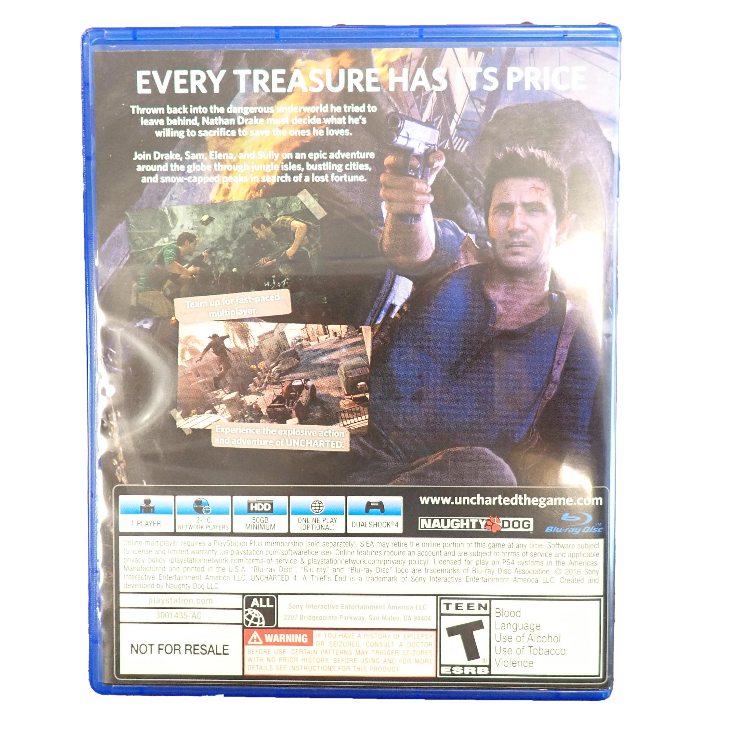 Uncharted 4: A Thief's End - PS4