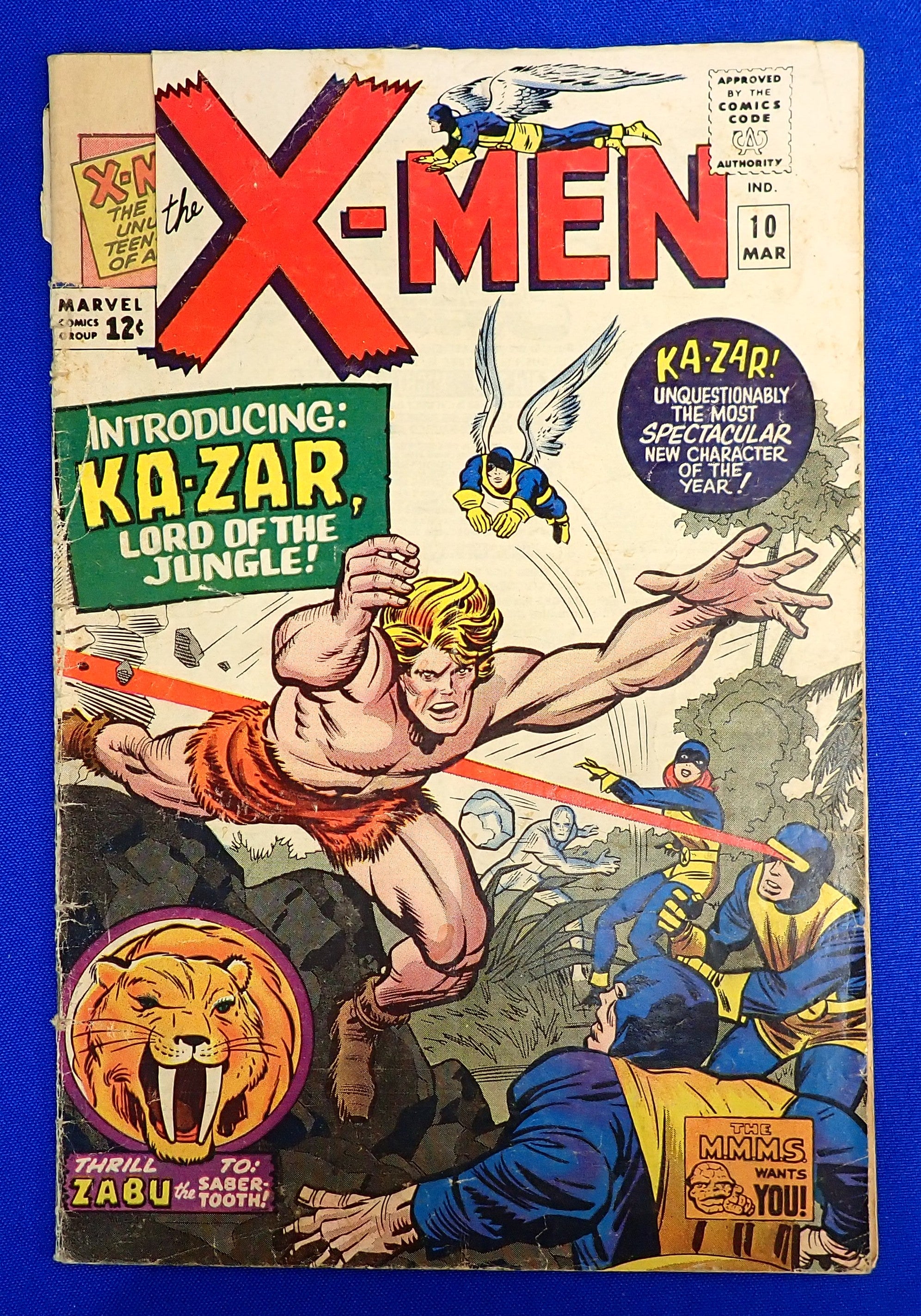 X-Men #10 (1965) - FR (1.0) - 1st App. Ka-Zar