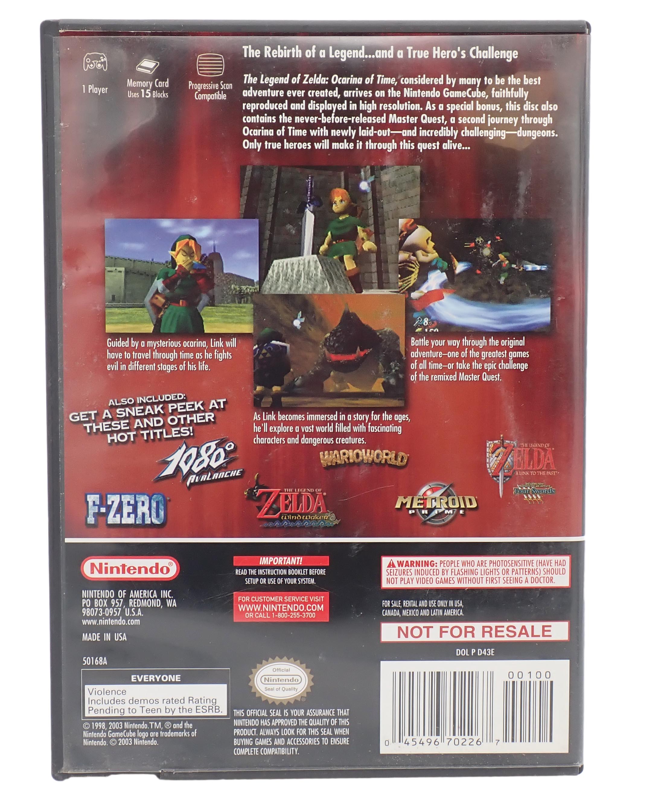 The Legend of Zelda Ocarina of Time Master Quest - GameCube