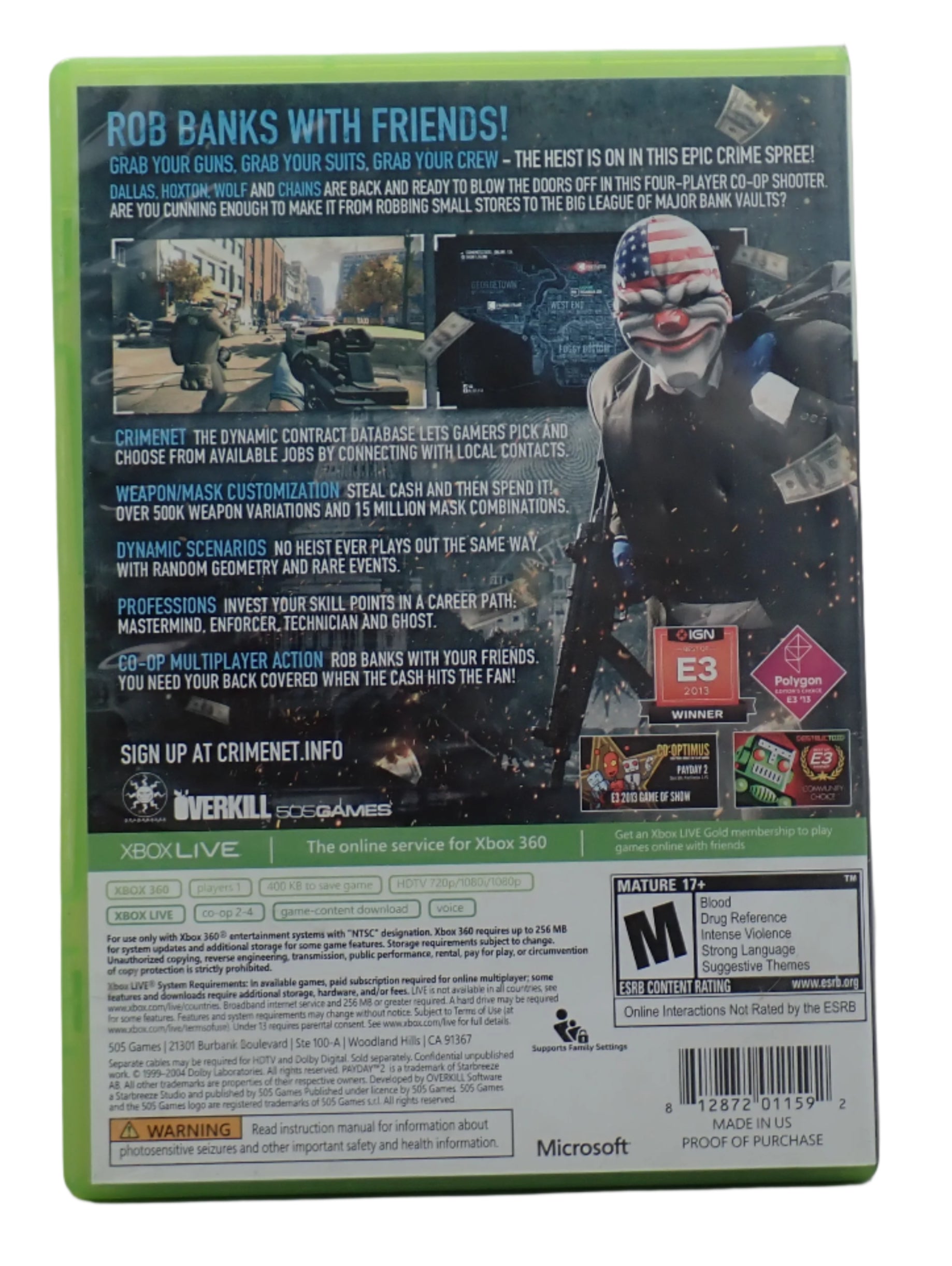 Payday 2 - Xbox 360