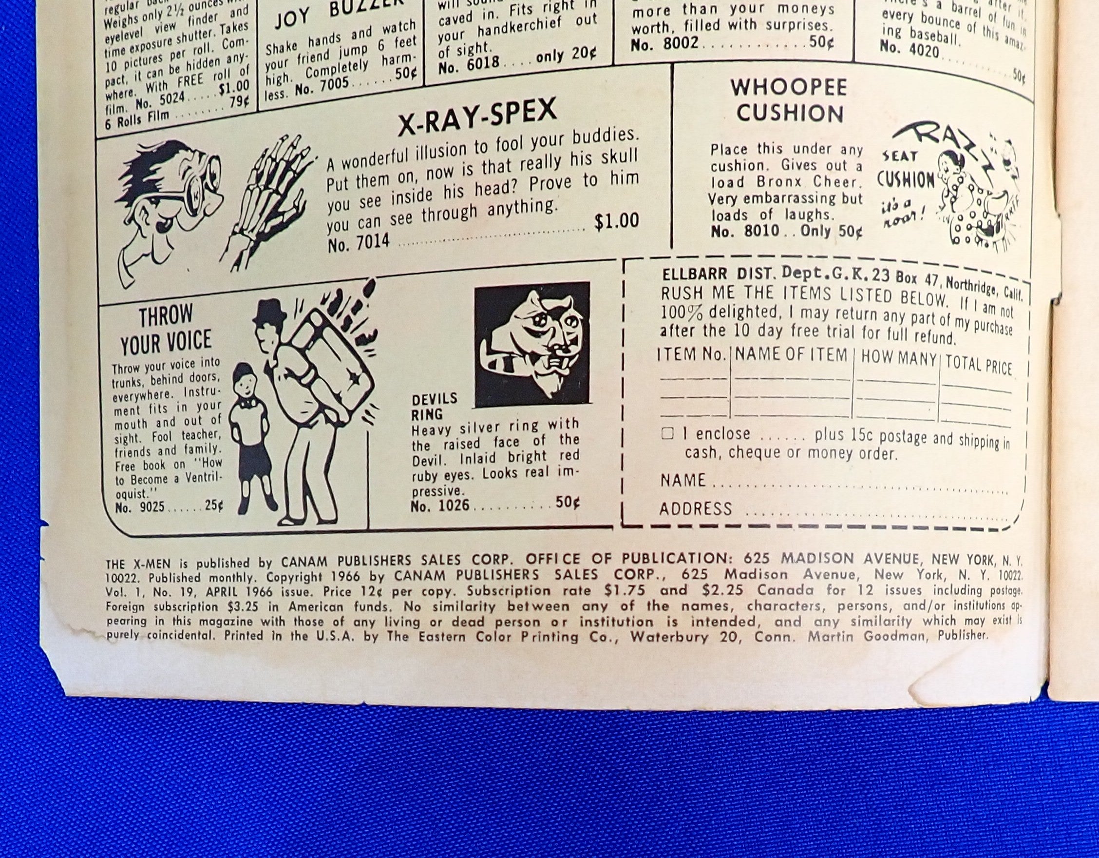 X-Men #19 (1966) - GD+/VG (2.5-3.0) - 1st App. & Origin of Mimic