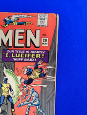X-Men #20 (1966) - FR/GD (1.5) - Prof. X Disability Origin