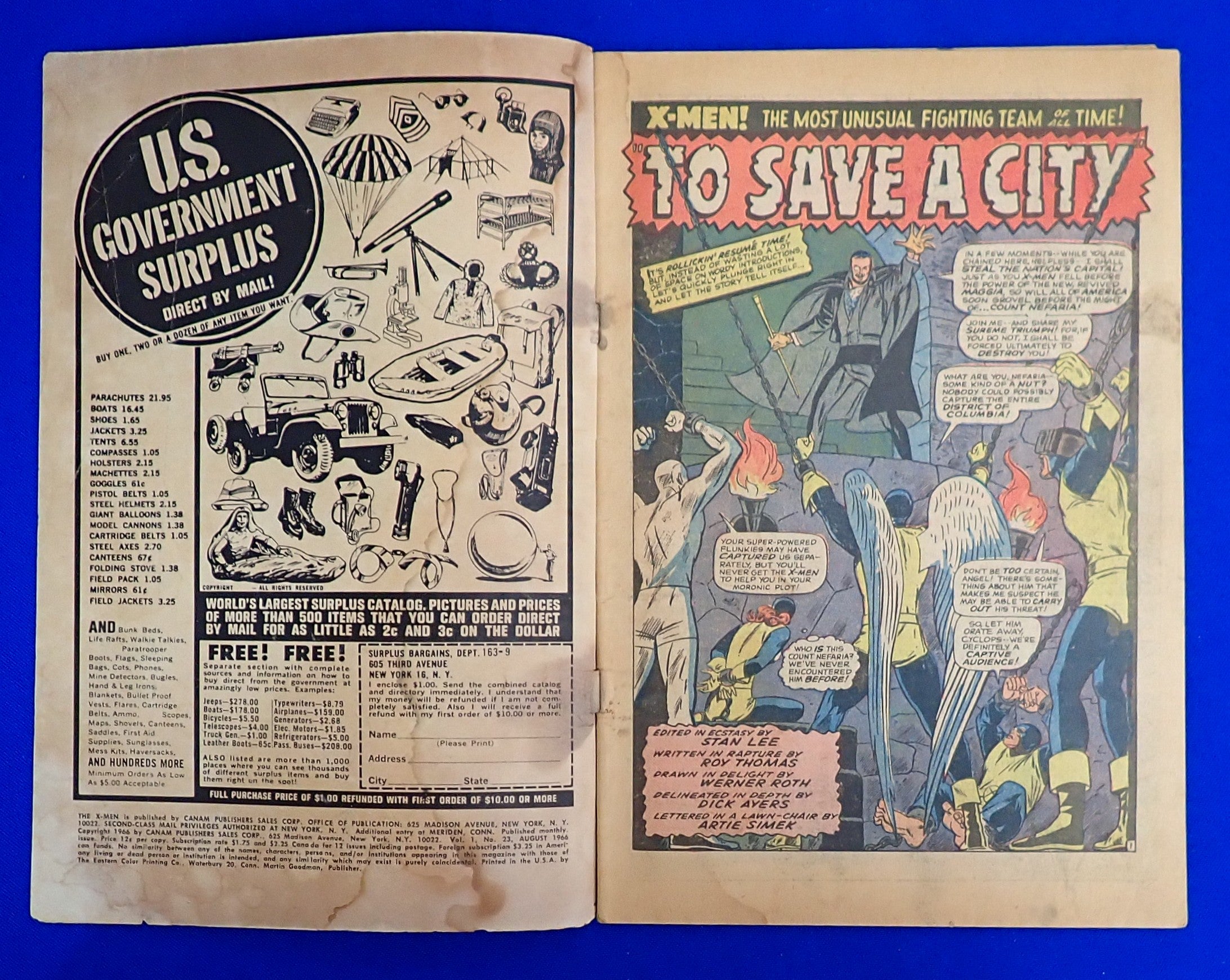X-Men #23 (1966) - FR/GD (1.0-1.5) - Silver Age Issue