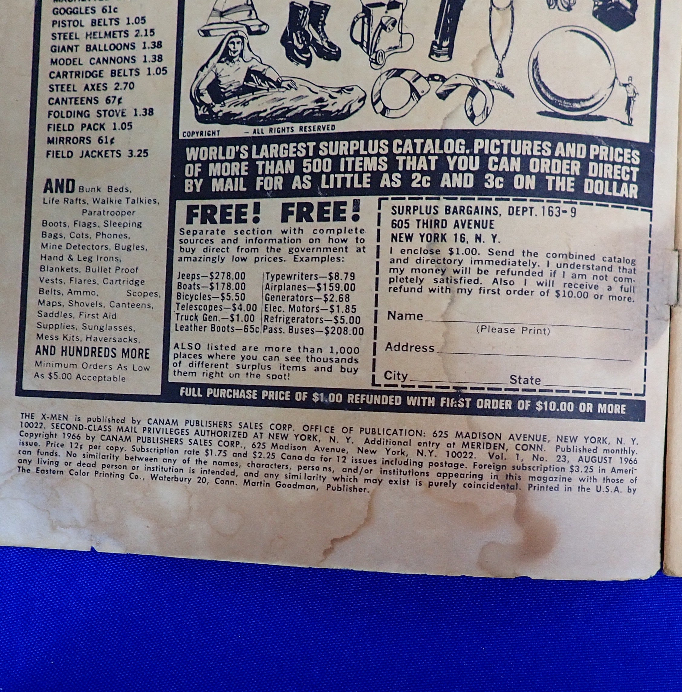 X-Men #23 (1966) - FR/GD (1.0-1.5) - Silver Age Issue