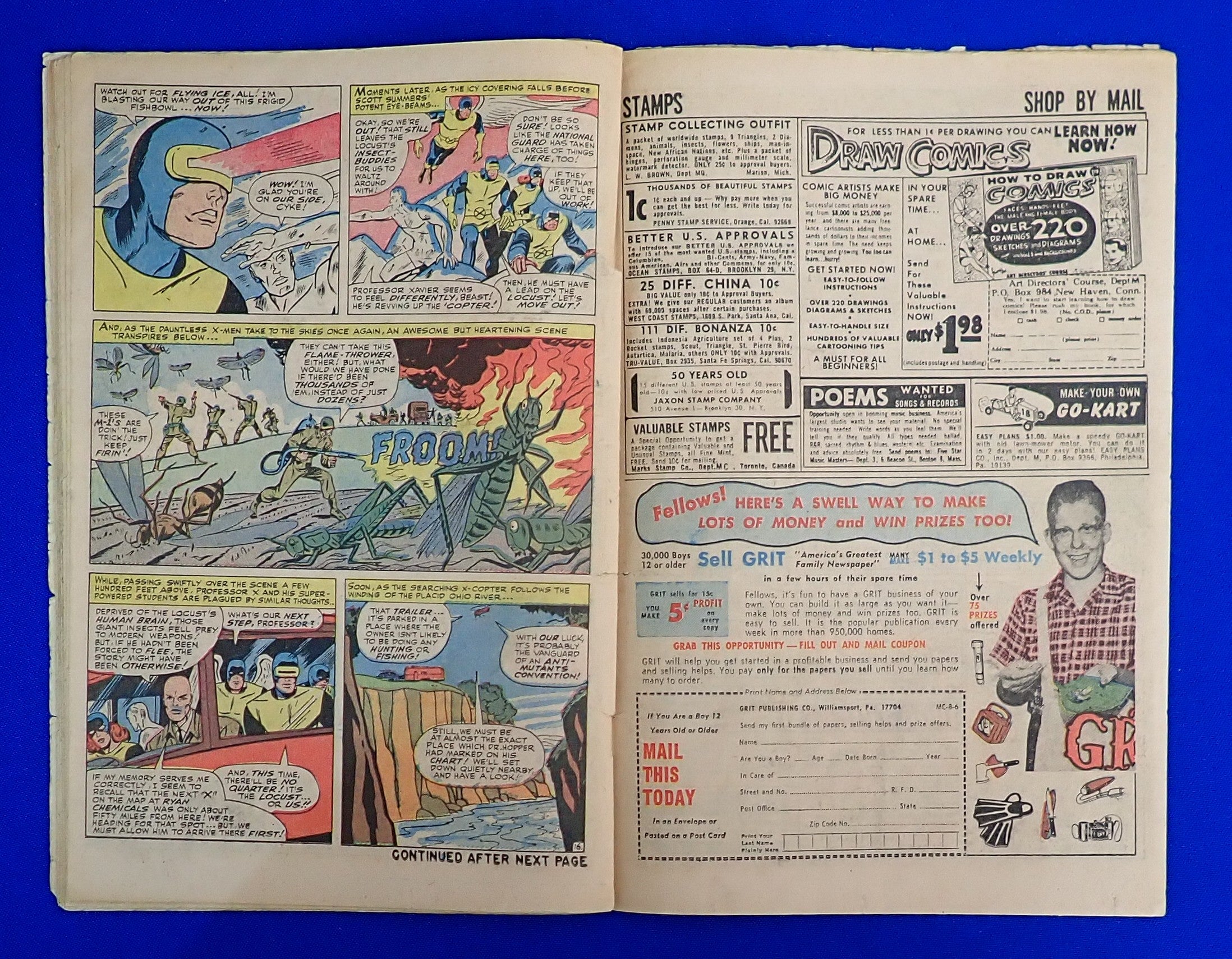 X-Men #24 (1966) - GD- (1.8) - 1st App. & Origin Locust