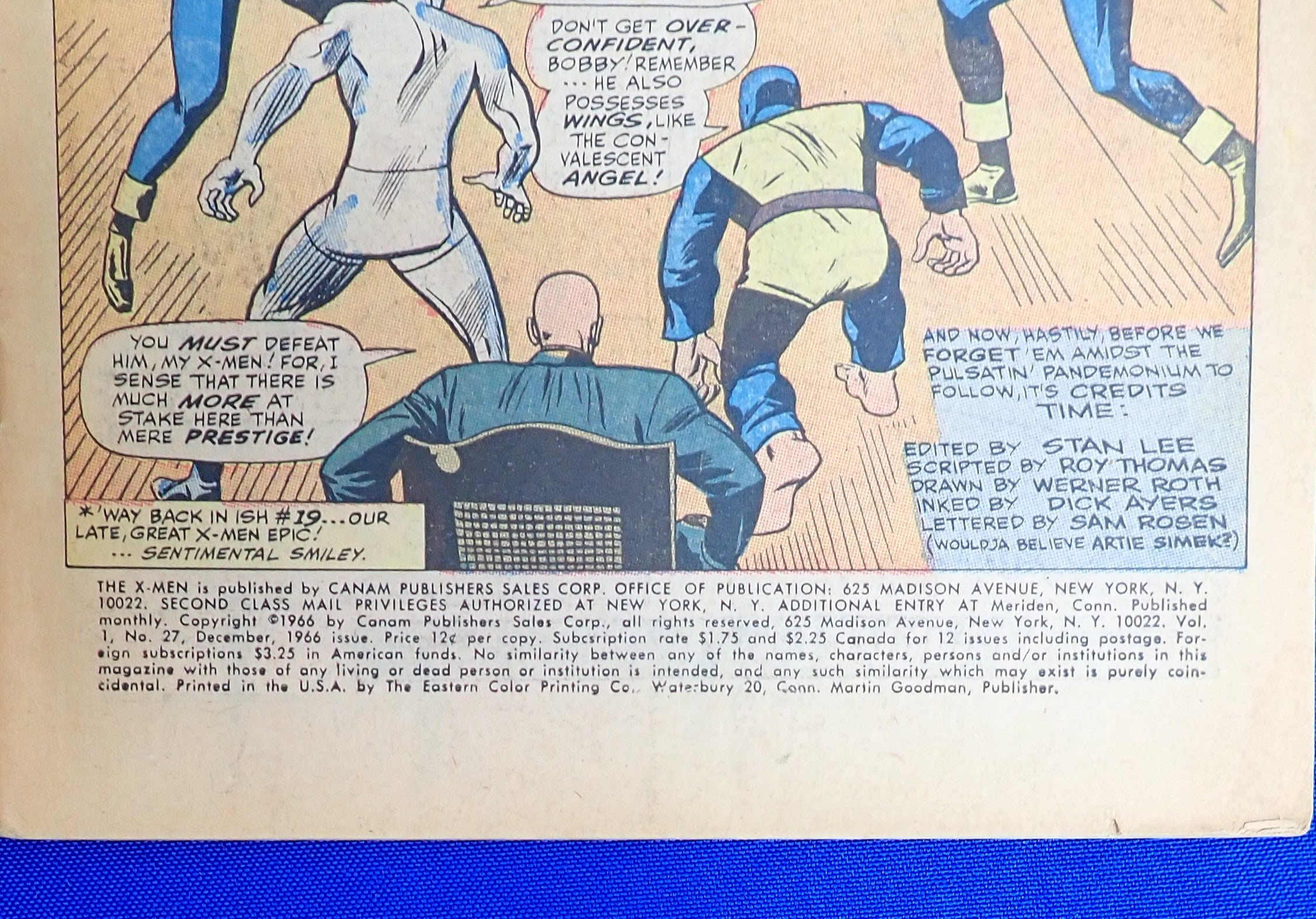 X-Men #27 (1966) - FR/GD (1.0-1.5) - Mimic Joins X-Men