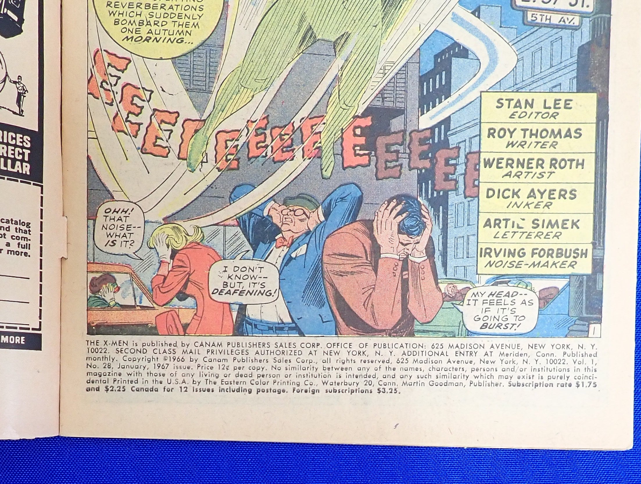 X-Men #28 (1967) - GD- (1.8) - 1st Full App. Banshee