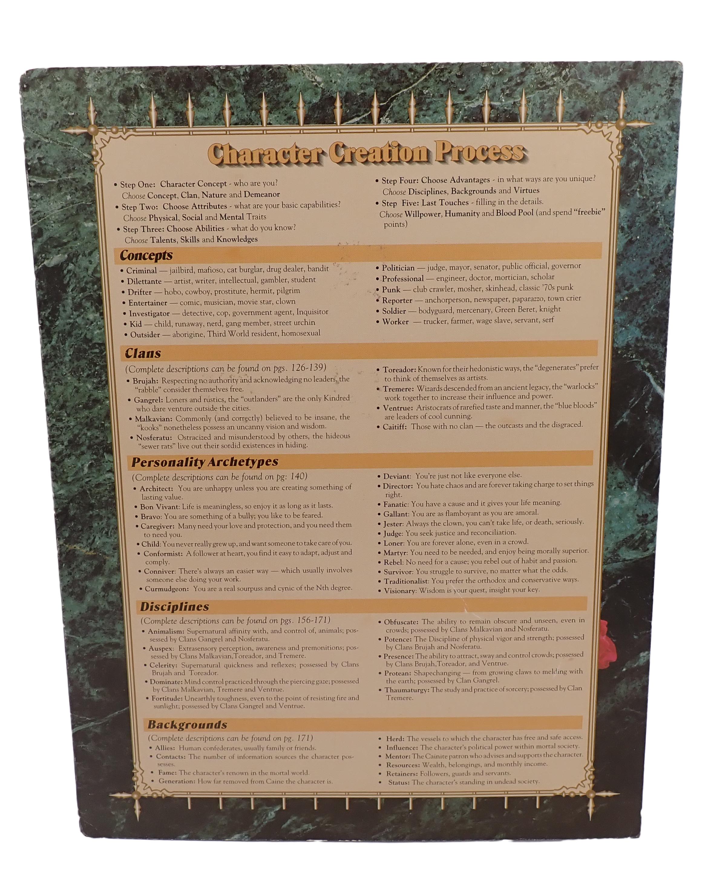 Storytellers Screen 2nd Edition - Vampire: The Masquerade [Pre-Owned]