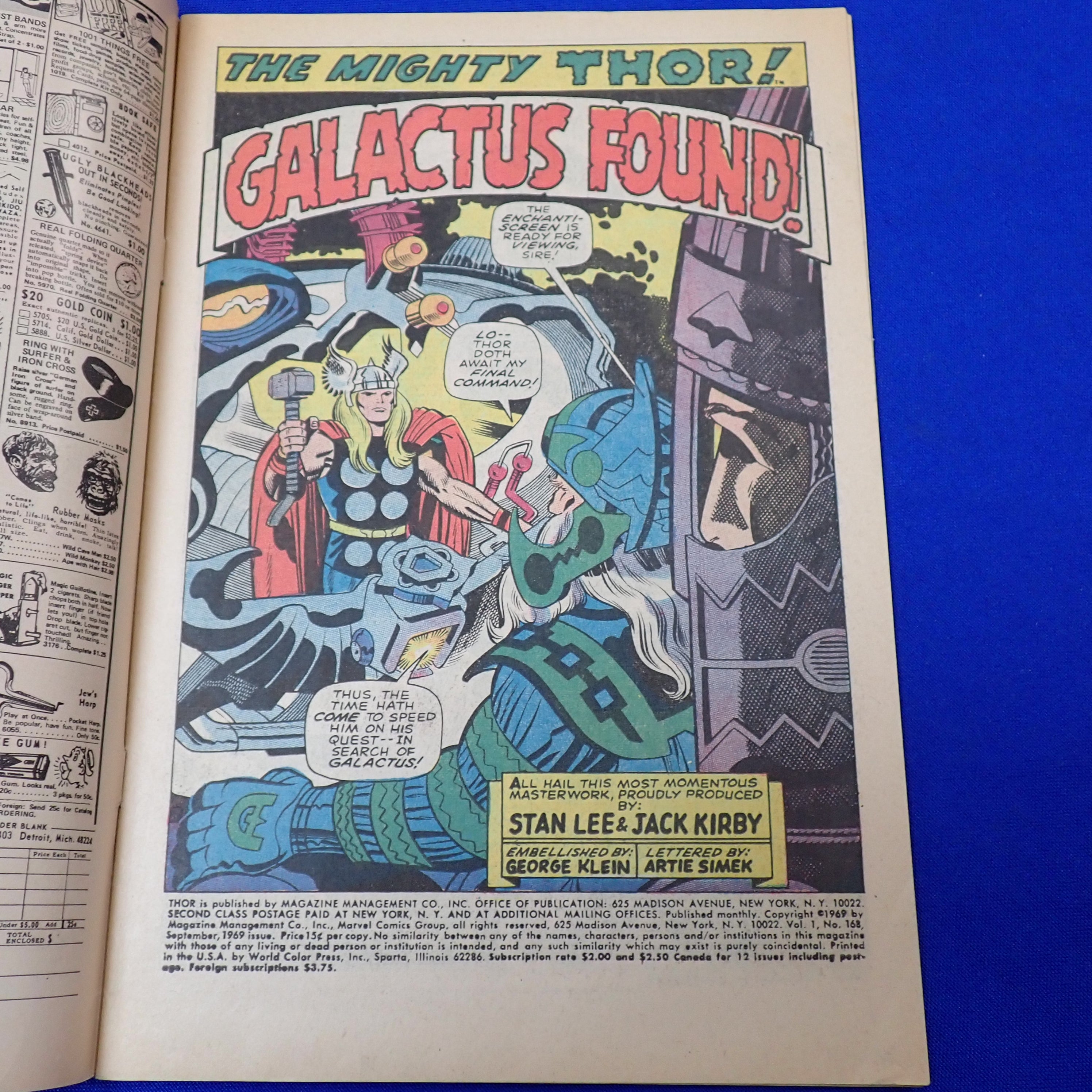 Thor #168 (1969) - VG/FN (5.0) - 1st Thermal Man