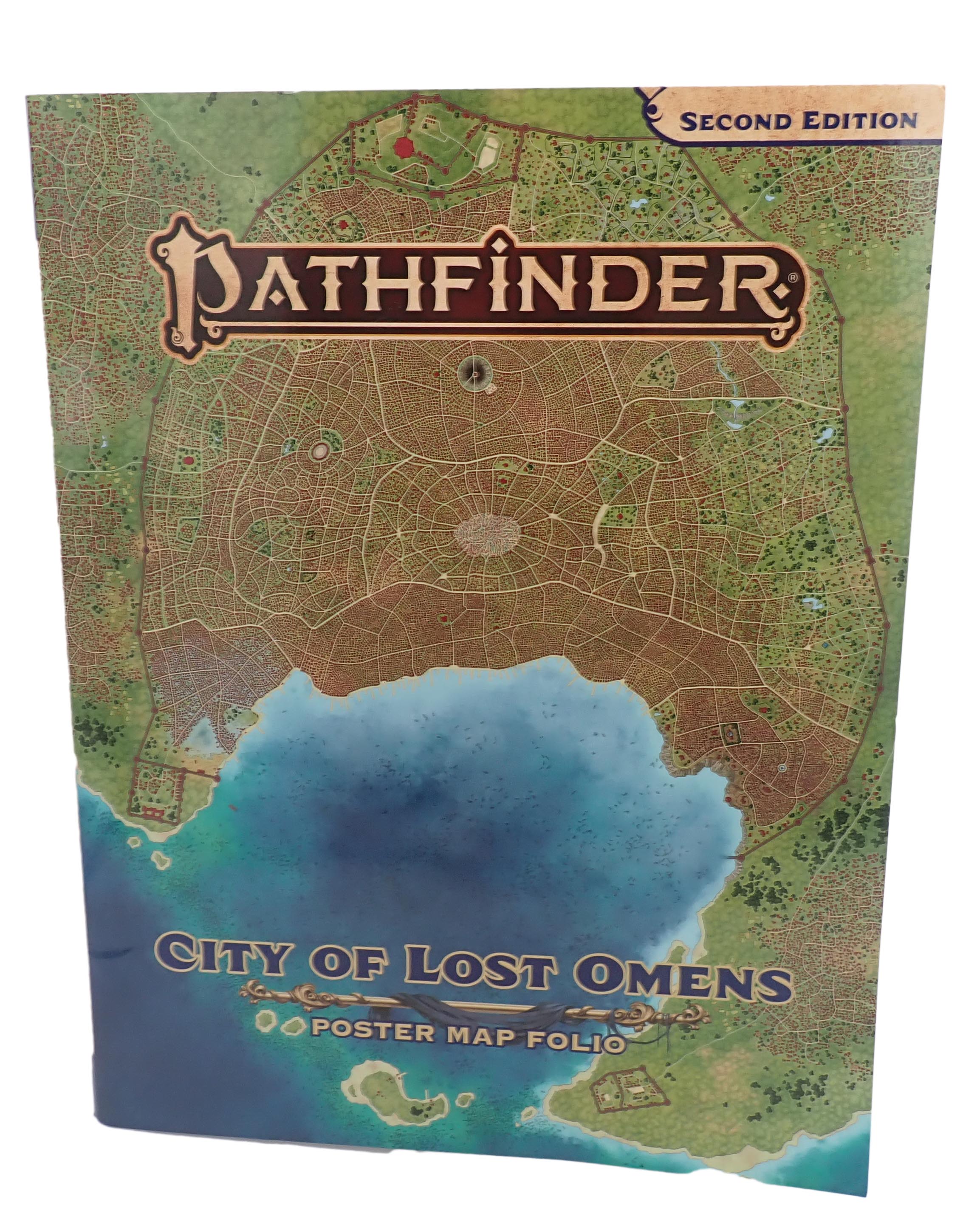City of Lost Omens Poster Map Folio - Pathfinder 2e [PRE-OWNED]