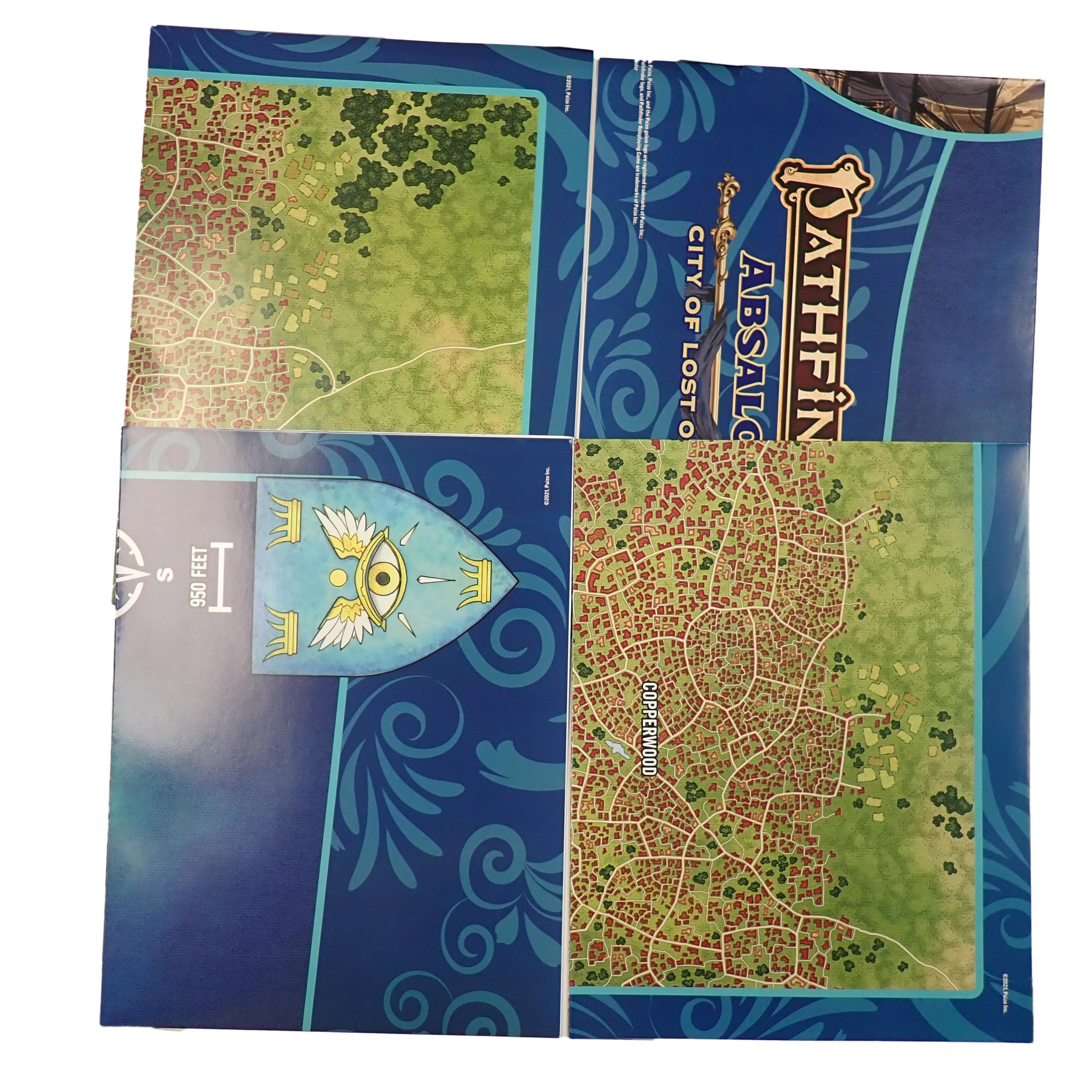 City of Lost Omens Poster Map Folio - Pathfinder 2e [PRE-OWNED]