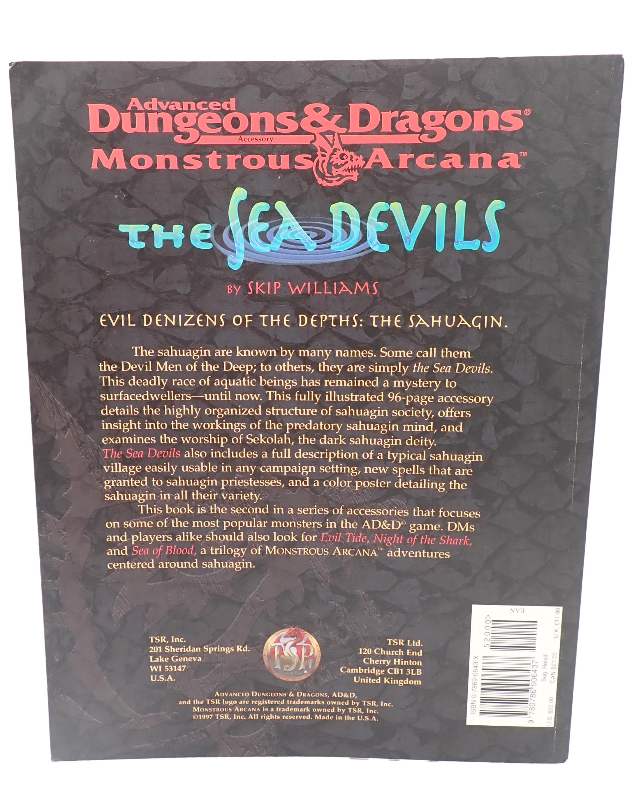 Monstrous Arcana: The Sea Devils - AD&D [PRE-OWNED]
