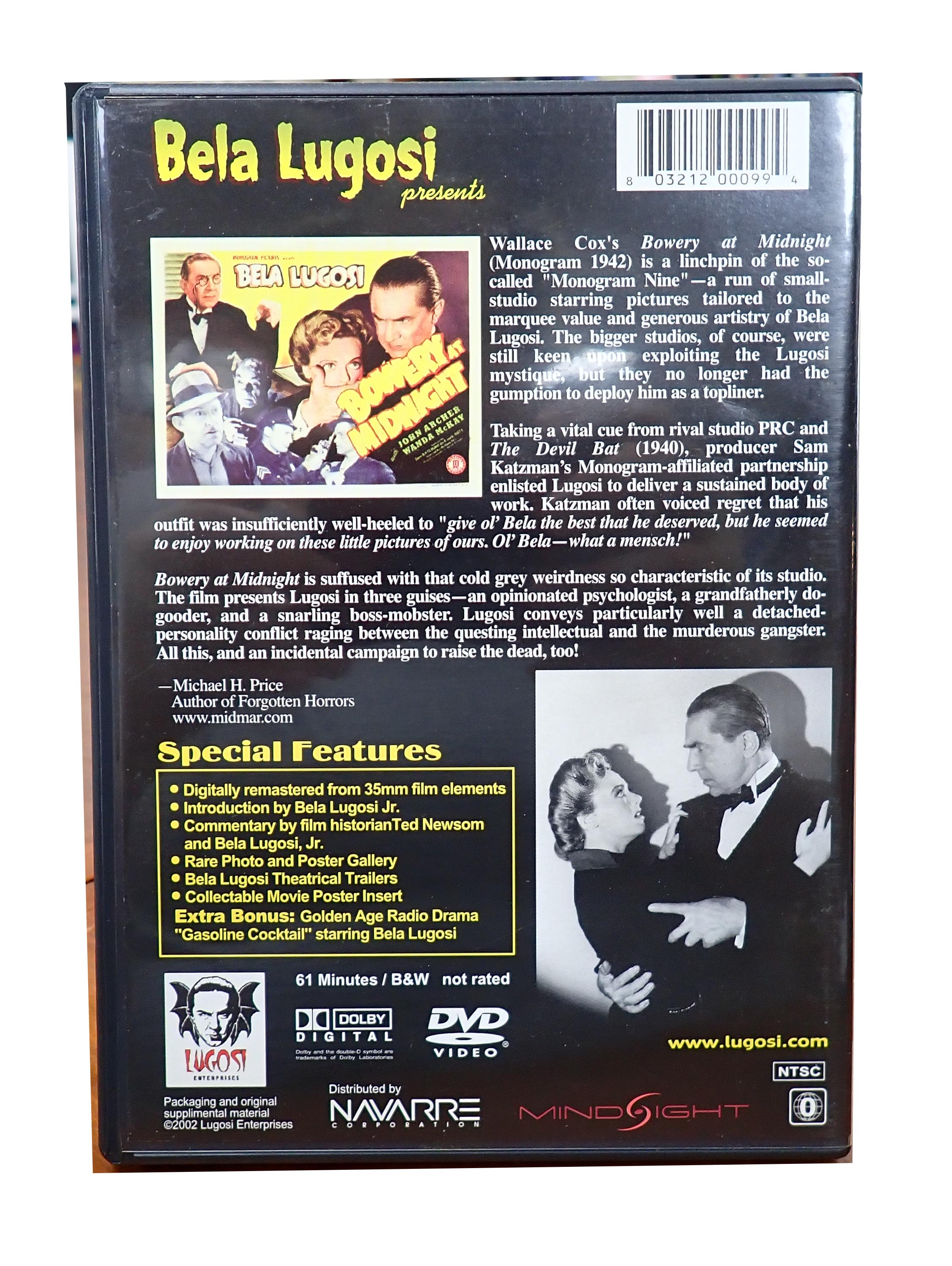 Bela Lugosi Presents Bowery at Midnight - [DVD] (Pre-Owned)