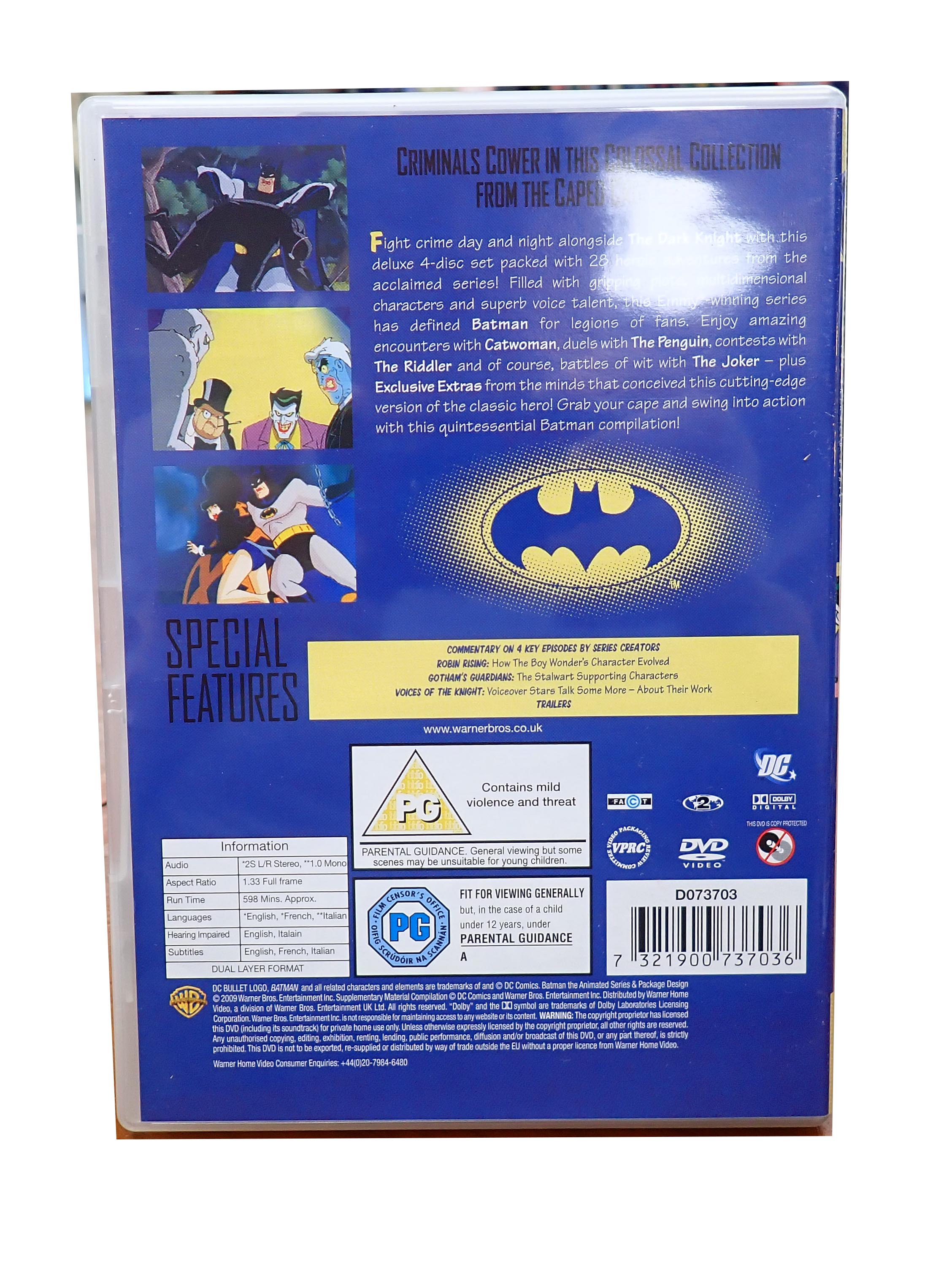 Batman The Animated Series Volume 1-4 Set - [DVD] (Pre-Owned)