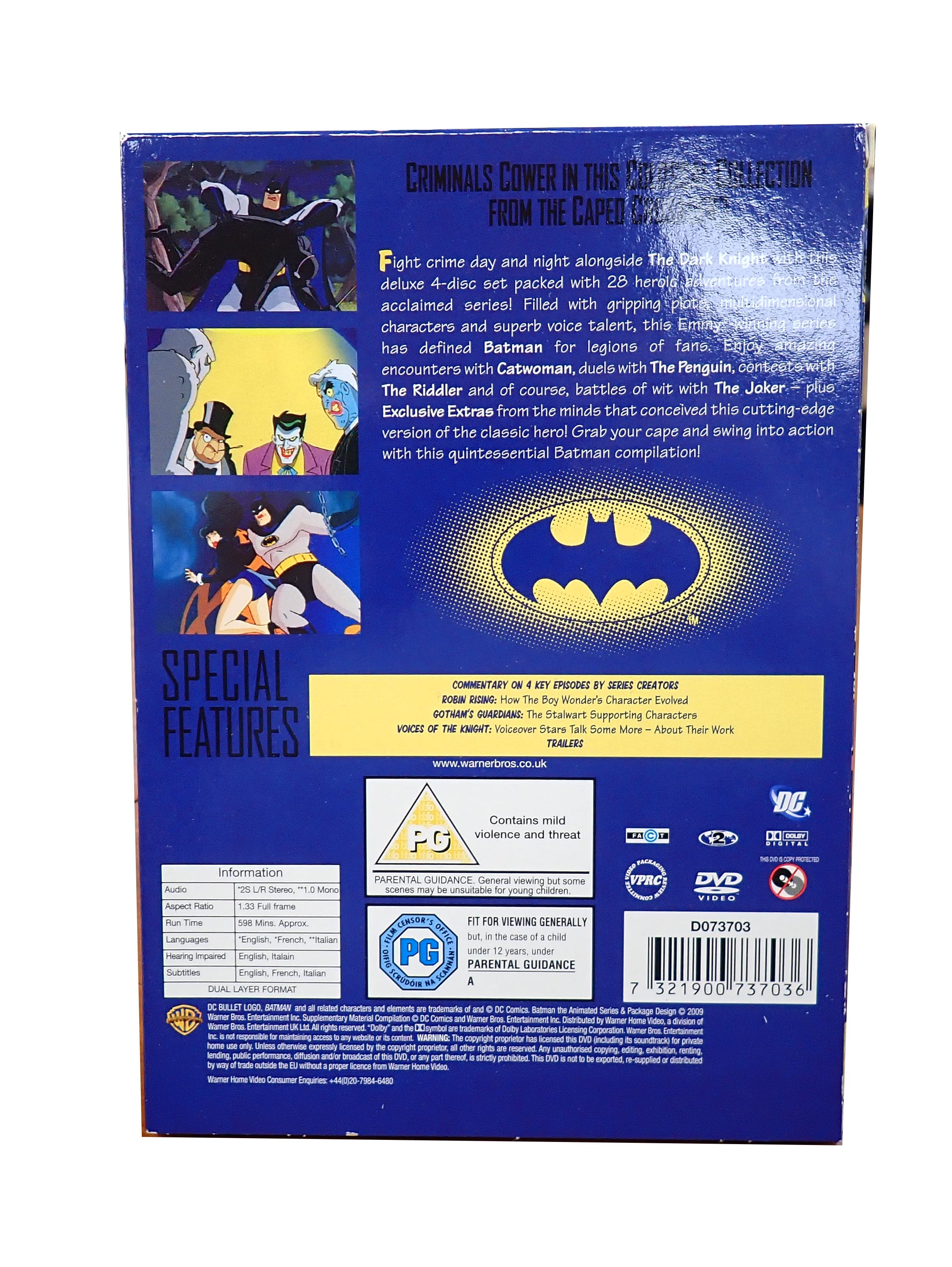 Batman The Animated Series Volume 1-4 Set - [DVD] (Pre-Owned)