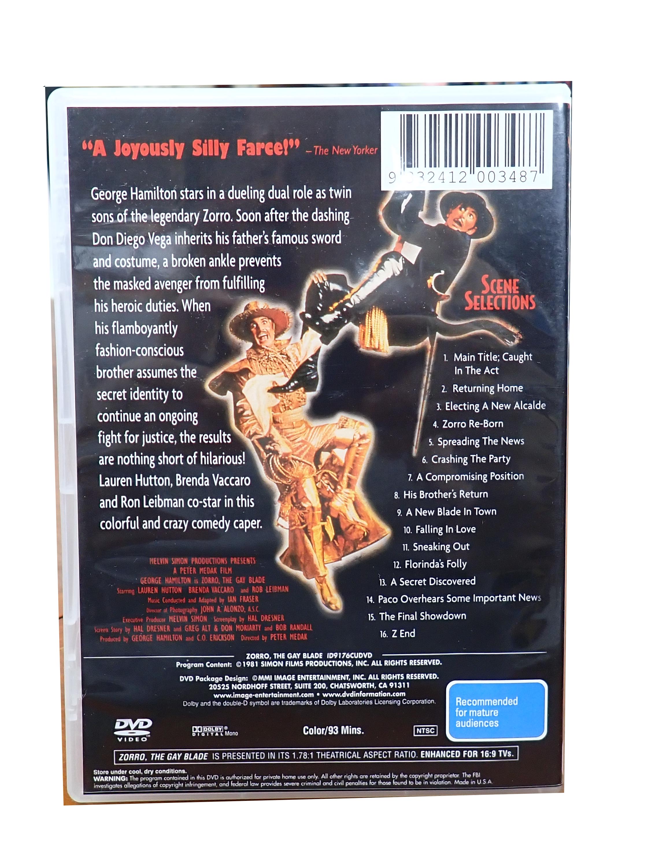 Zorro, The Gay Blade - [DVD] (Pre-Owned)