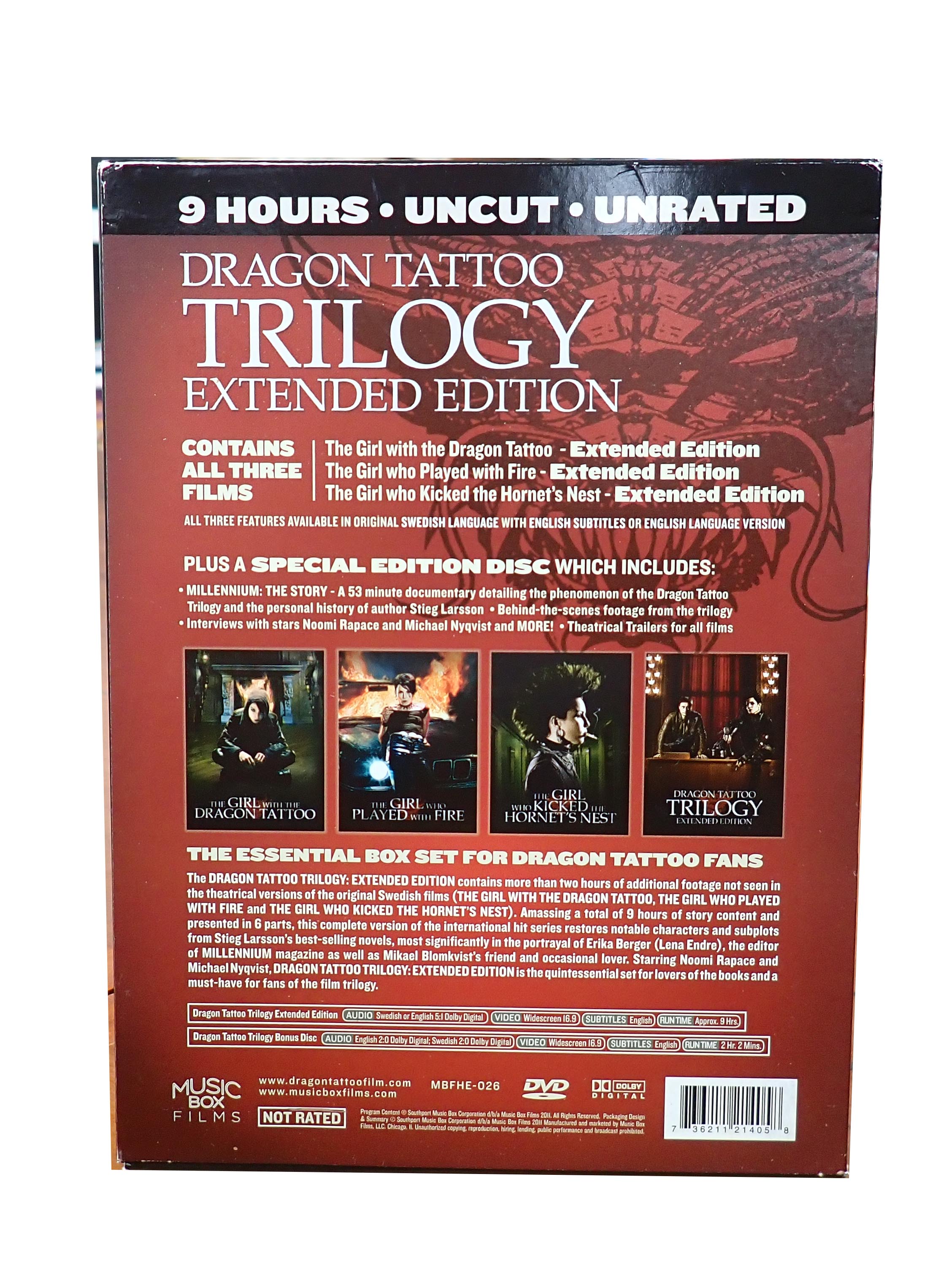 Dragon Tattoo Trilogy Extended Edition - [DVD] (Pre-Owned)