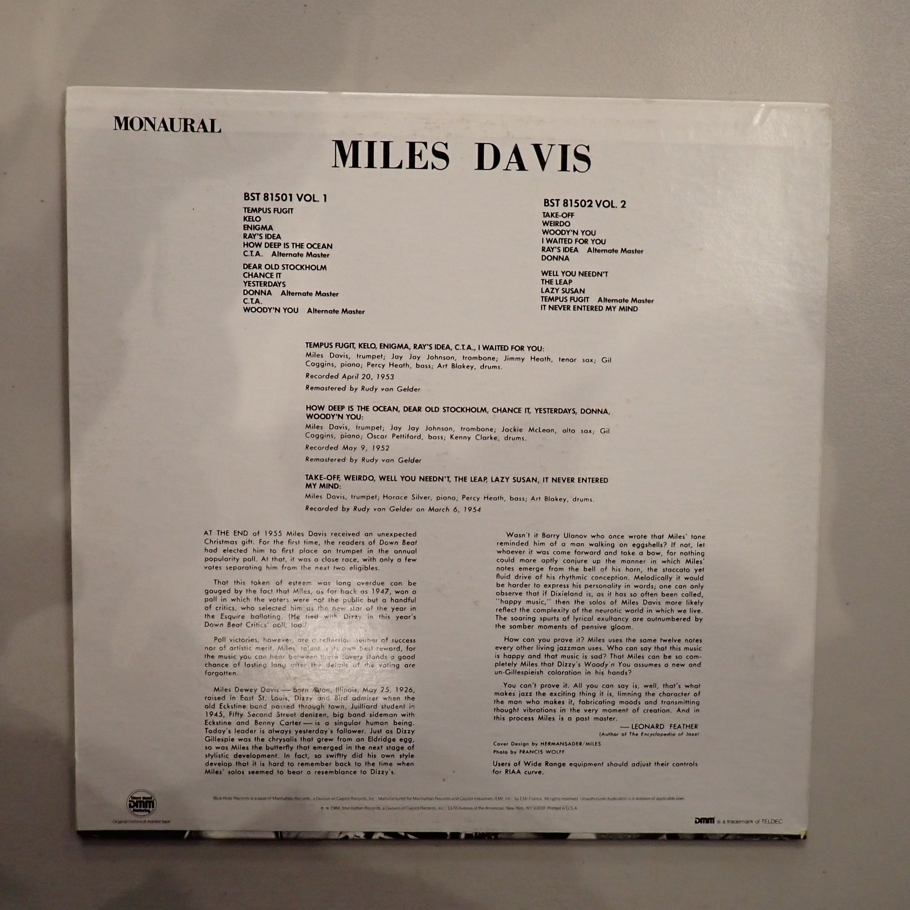 Miles Davis – Volume 1
