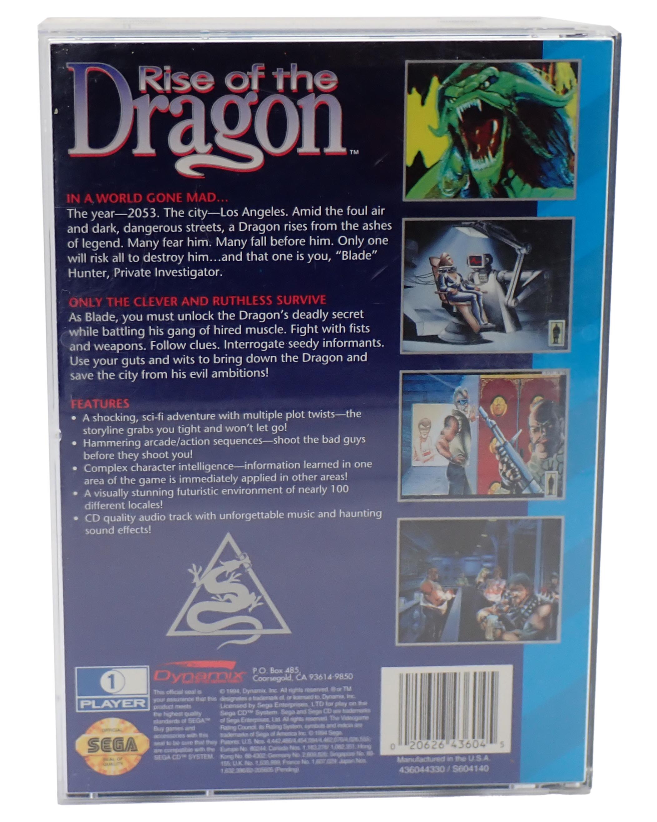 Rise of the Dragon - Sega CD