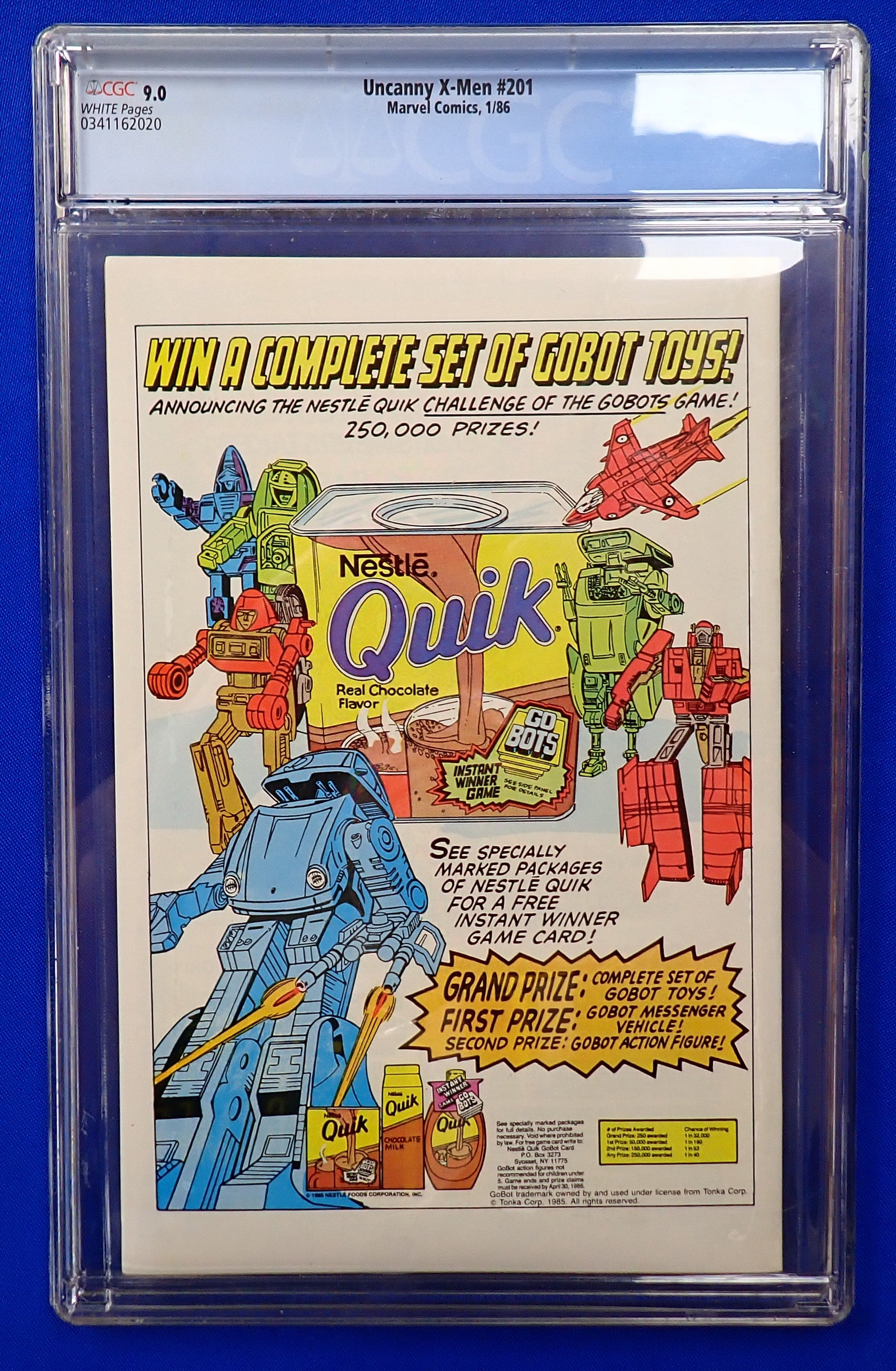 Uncanny X-Men #201 (1986) - CGC 9.0 - 1st App. Cable as Baby Nathan