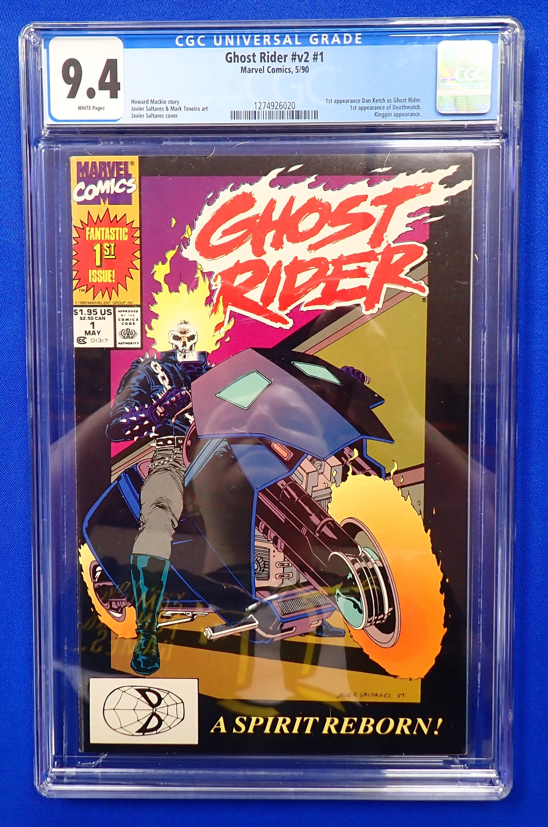 Ghost Rider #v2 #1 (1990) - CGC 9.4 - 1st App. Dan Ketch as Ghost Rider
