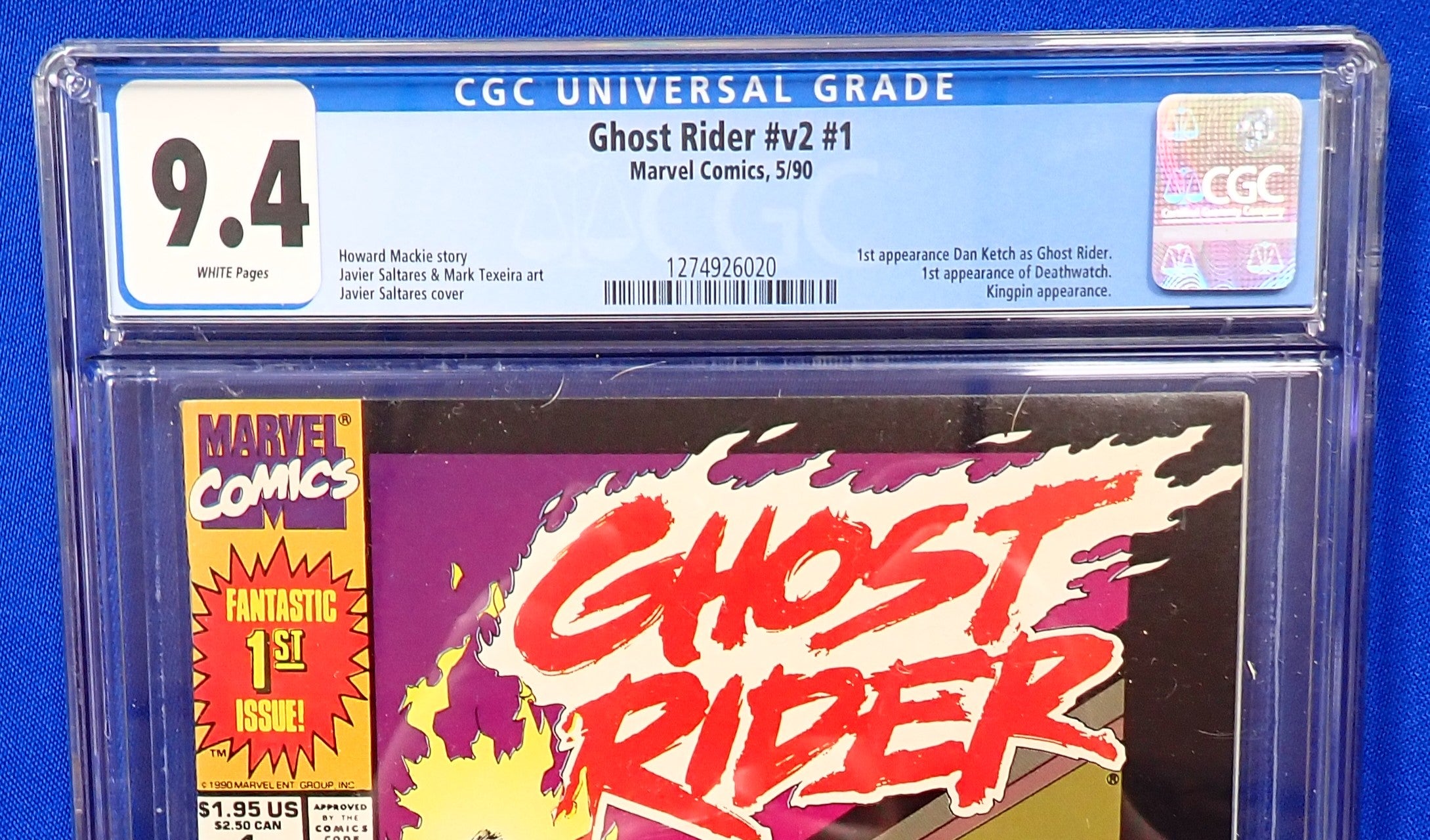 Ghost Rider #v2 #1 (1990) - CGC 9.4 - 1st App. Dan Ketch as Ghost Rider